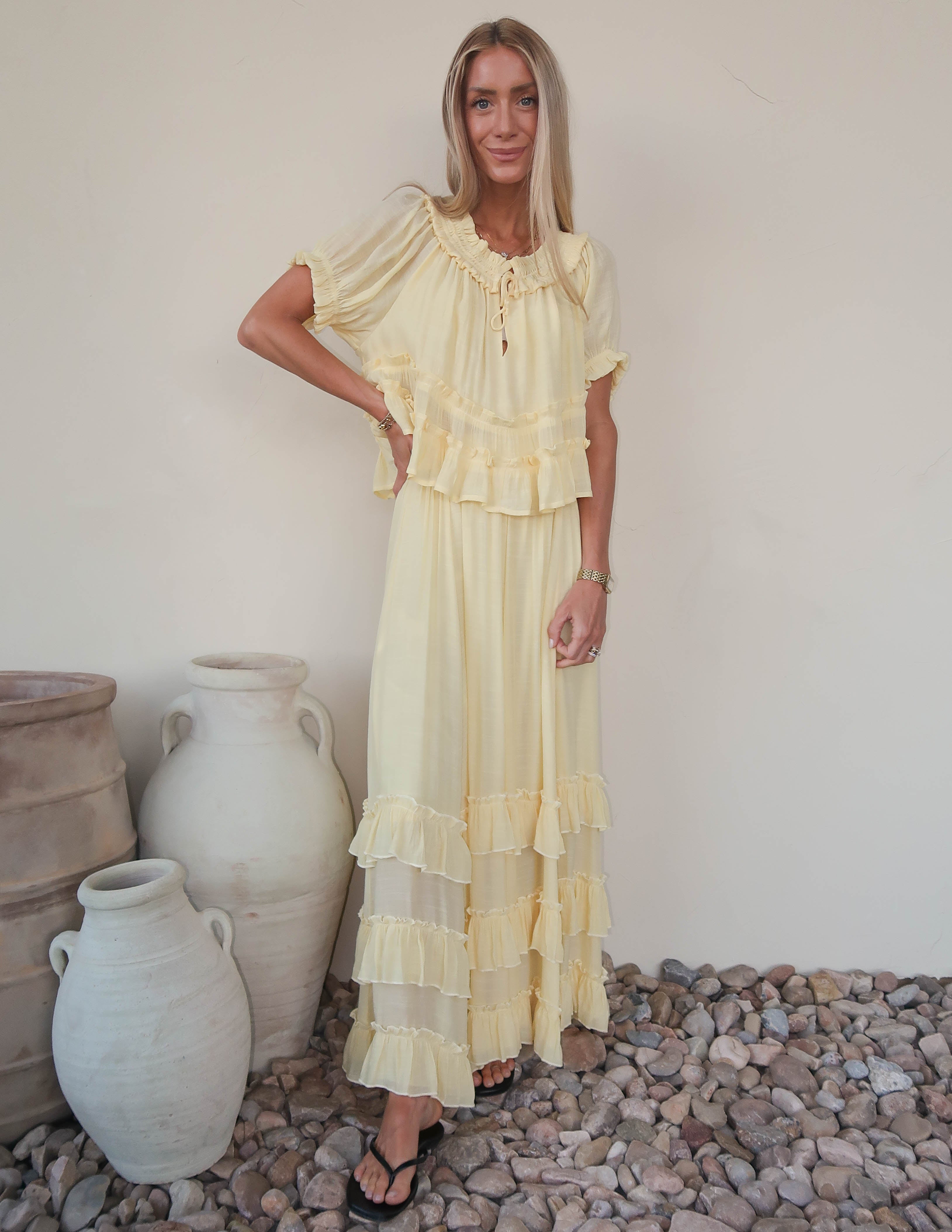 Beatrice Ruffle Maxi Skirt