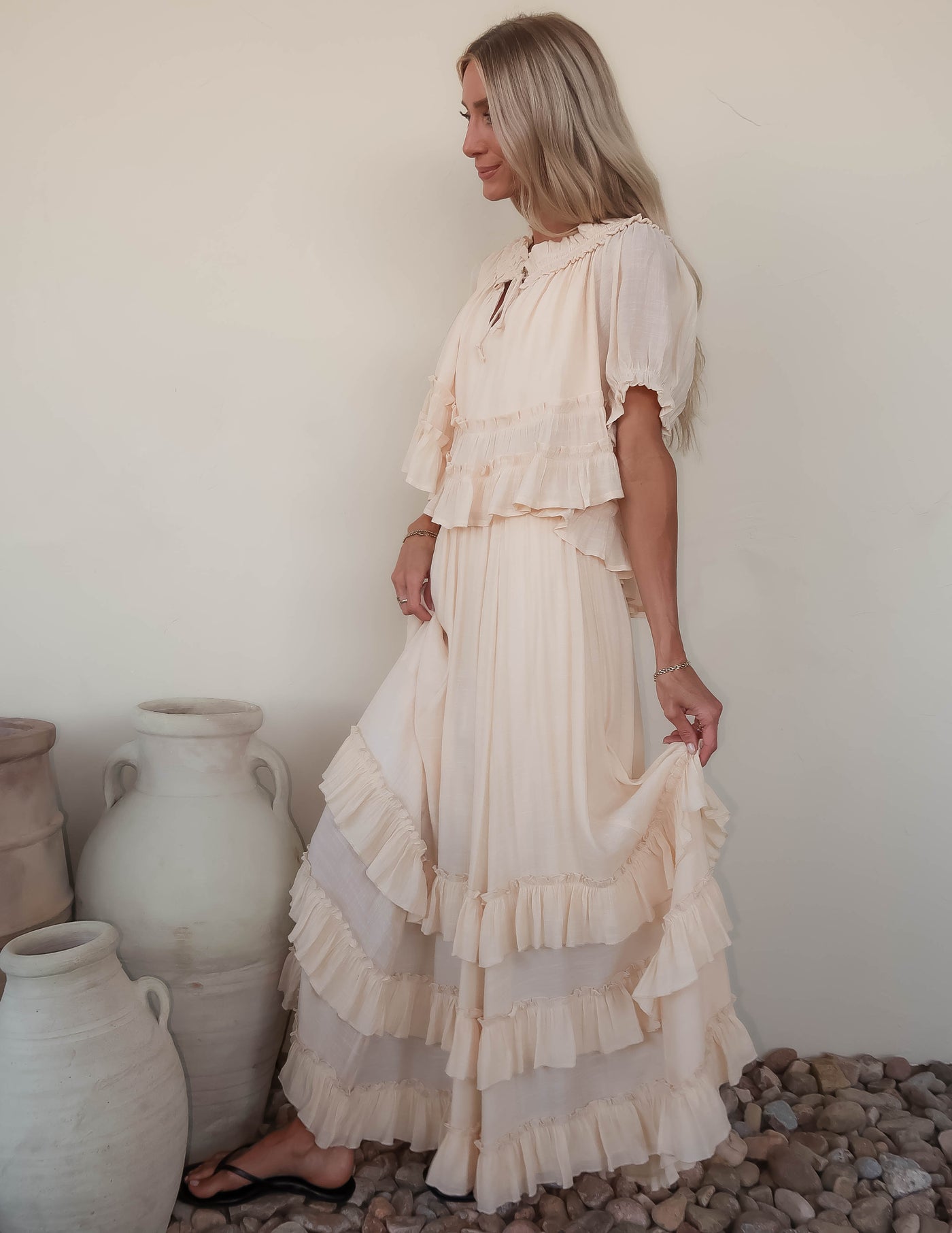 Beatrice Ruffle Maxi Skirt