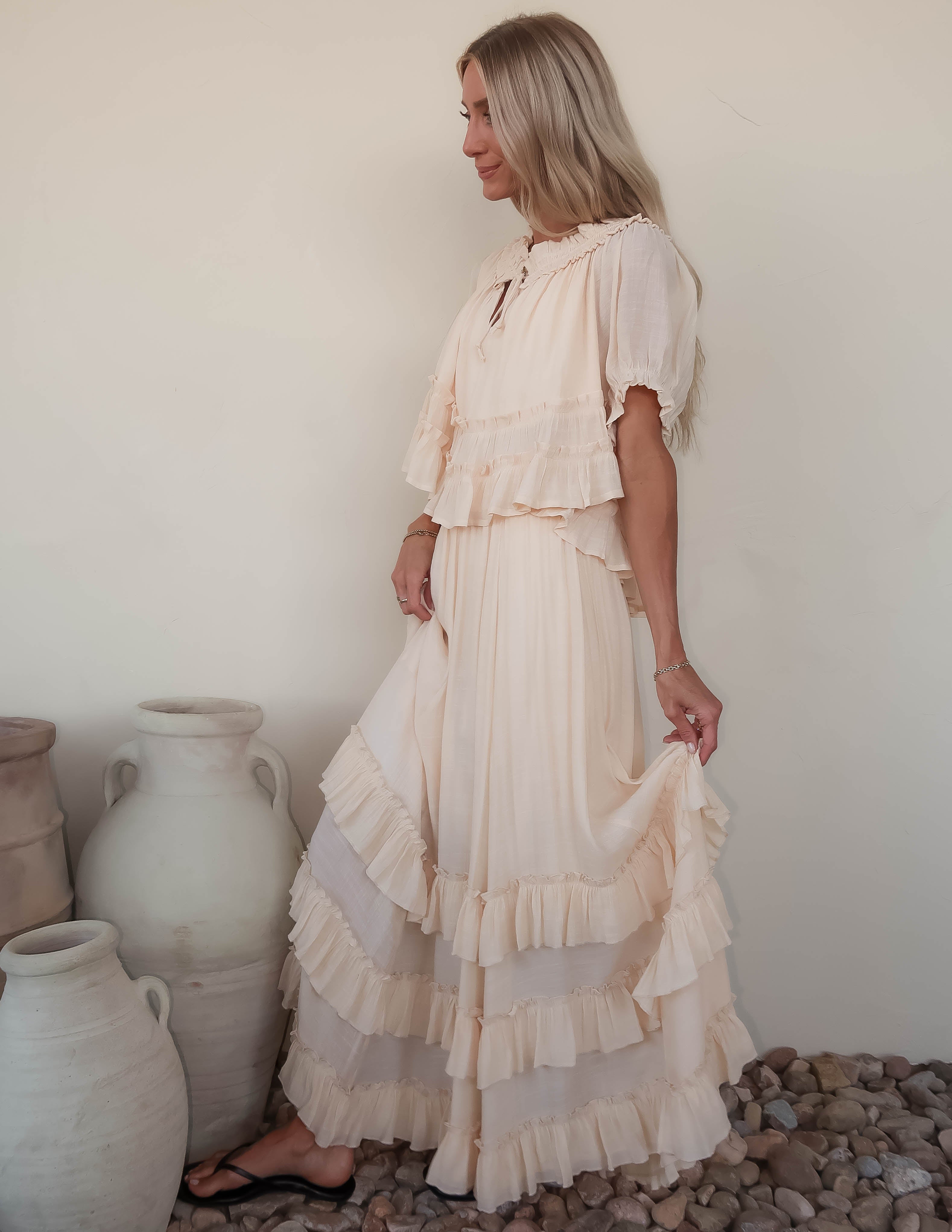 Beatrice Ruffle Maxi Skirt