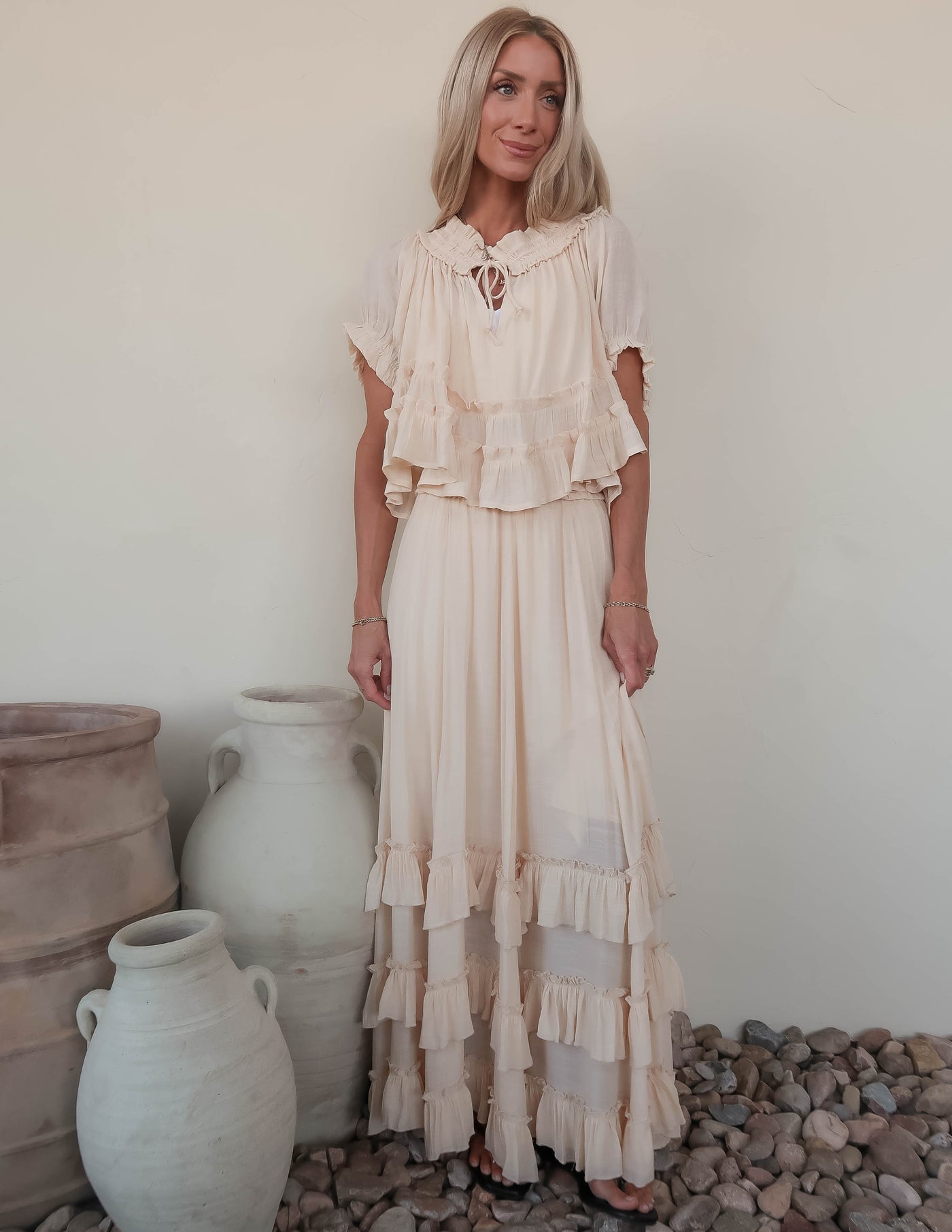 Beatrice Ruffle Maxi Skirt