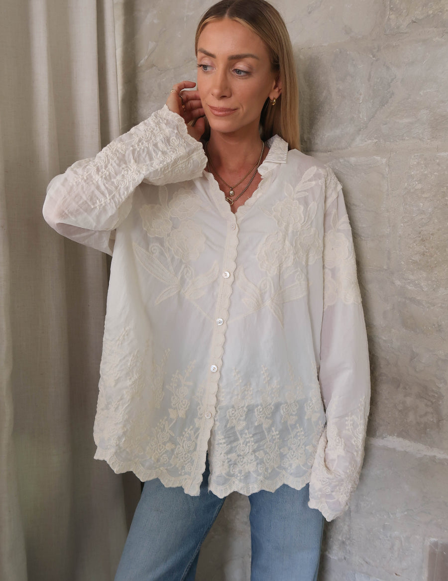 Veronica Embroidered Top