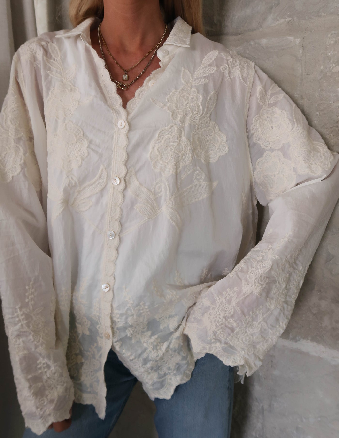 Veronica Embroidered Top