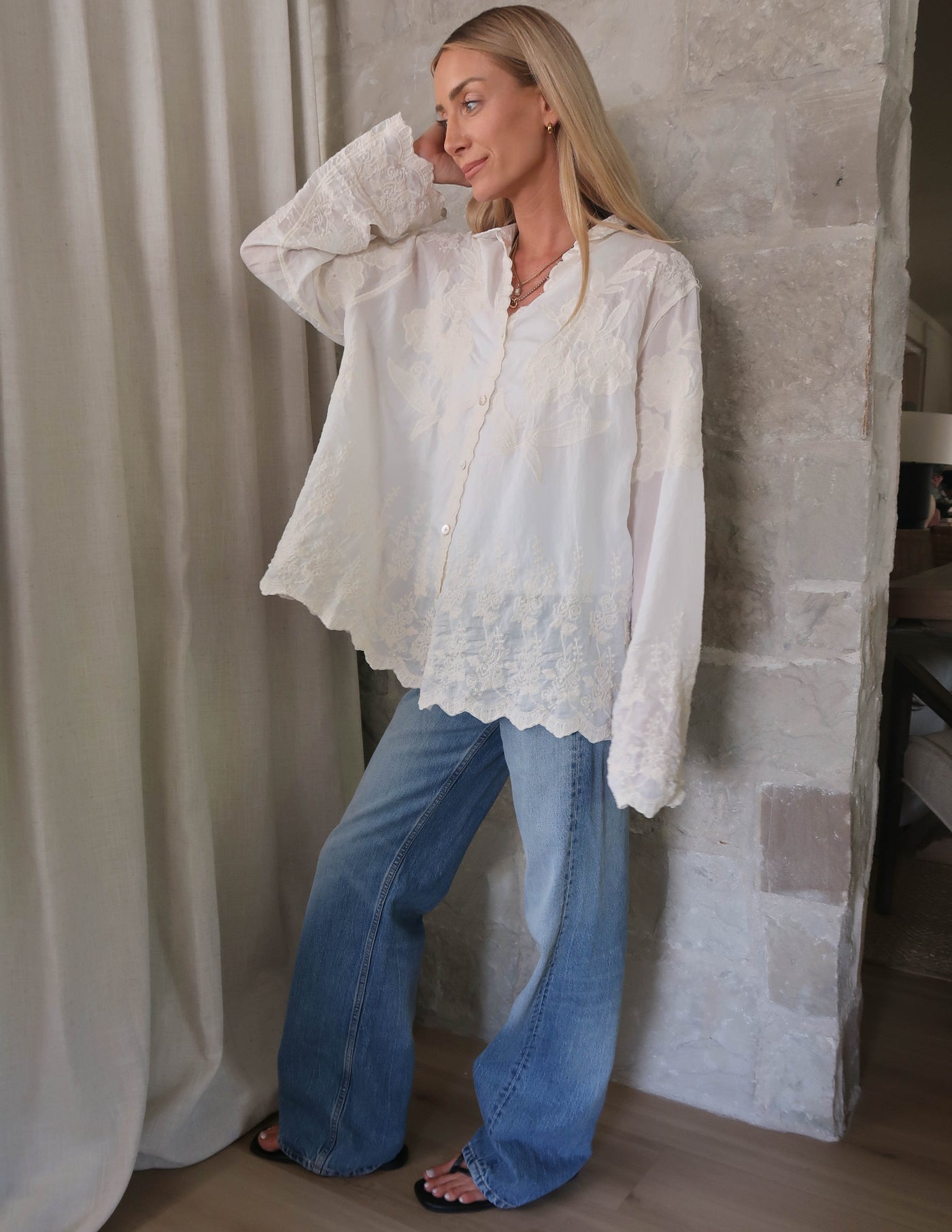 Veronica Embroidered Top