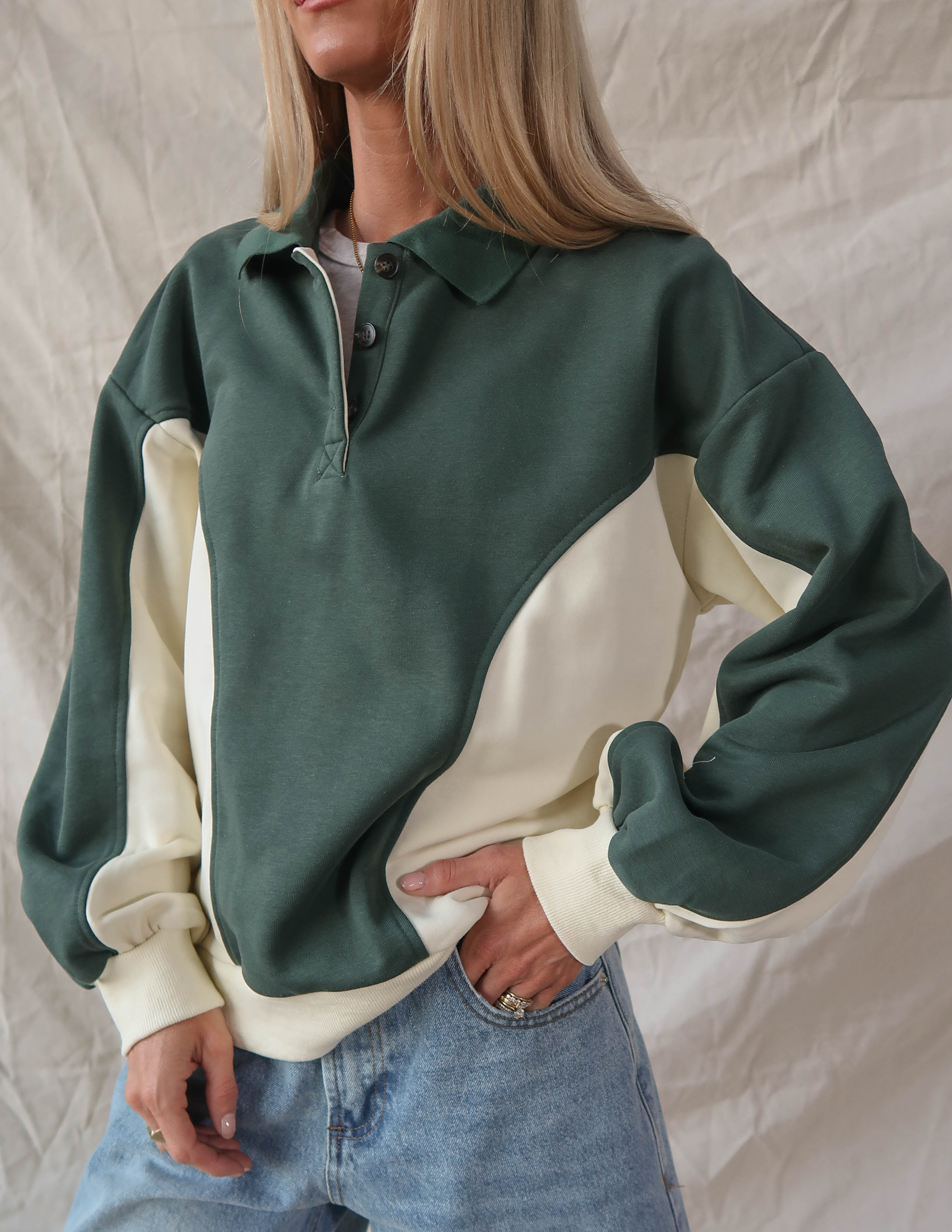 Evergreen Polo Pullover