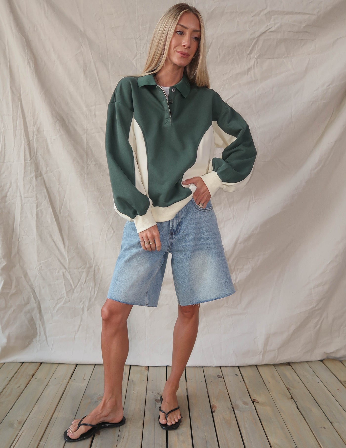 Evergreen Polo Pullover