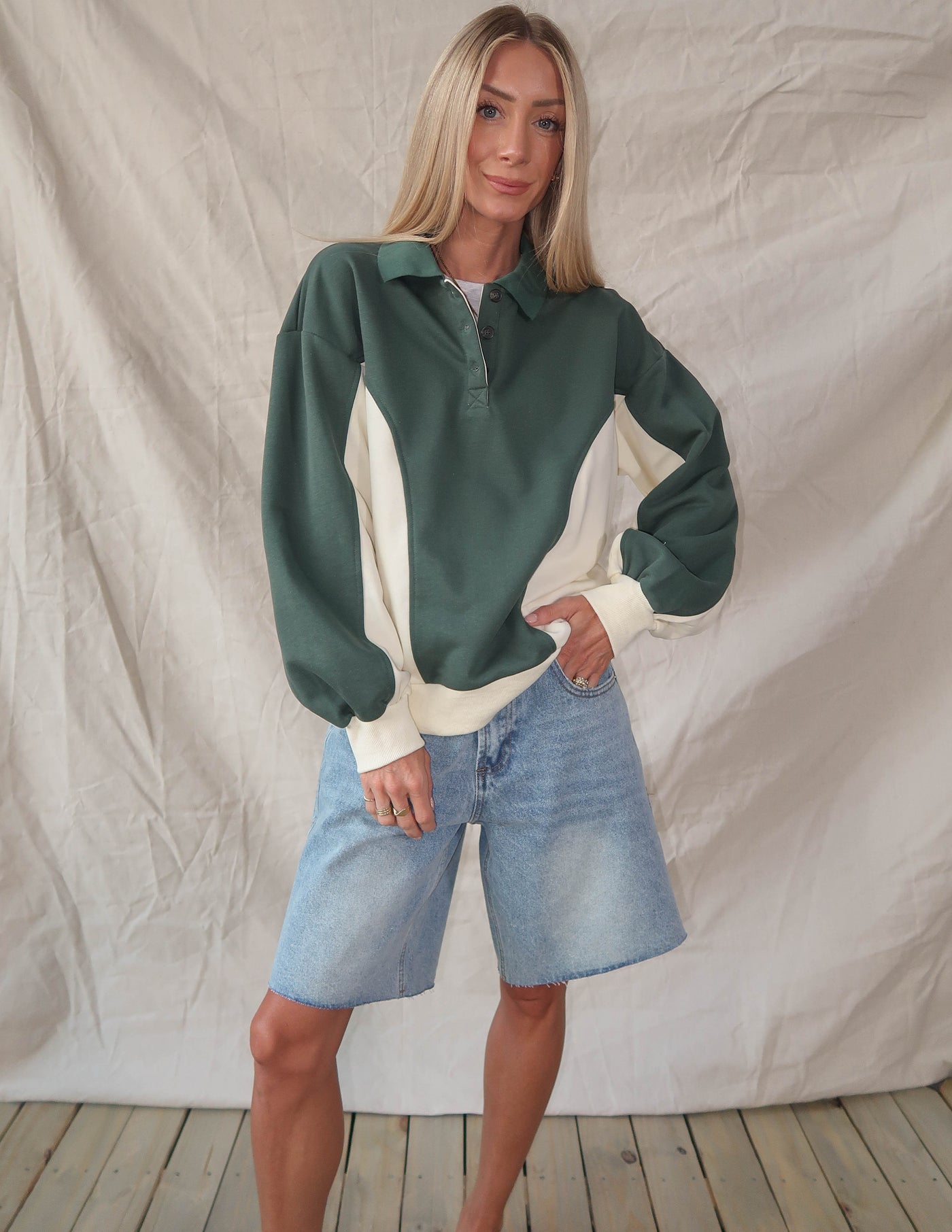 Evergreen Polo Pullover