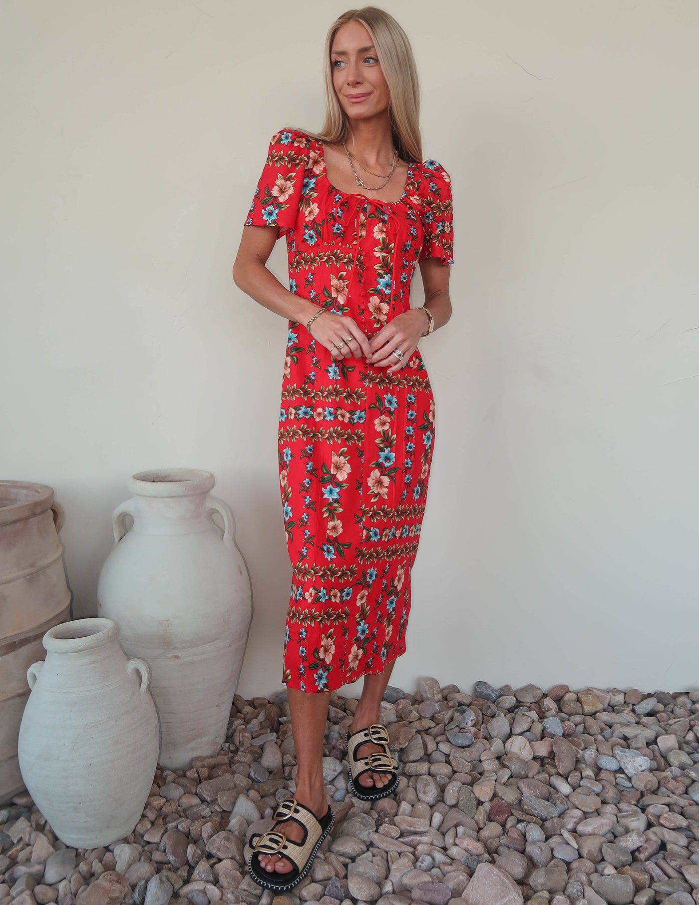Cara Floral Puff Sleeve Dress