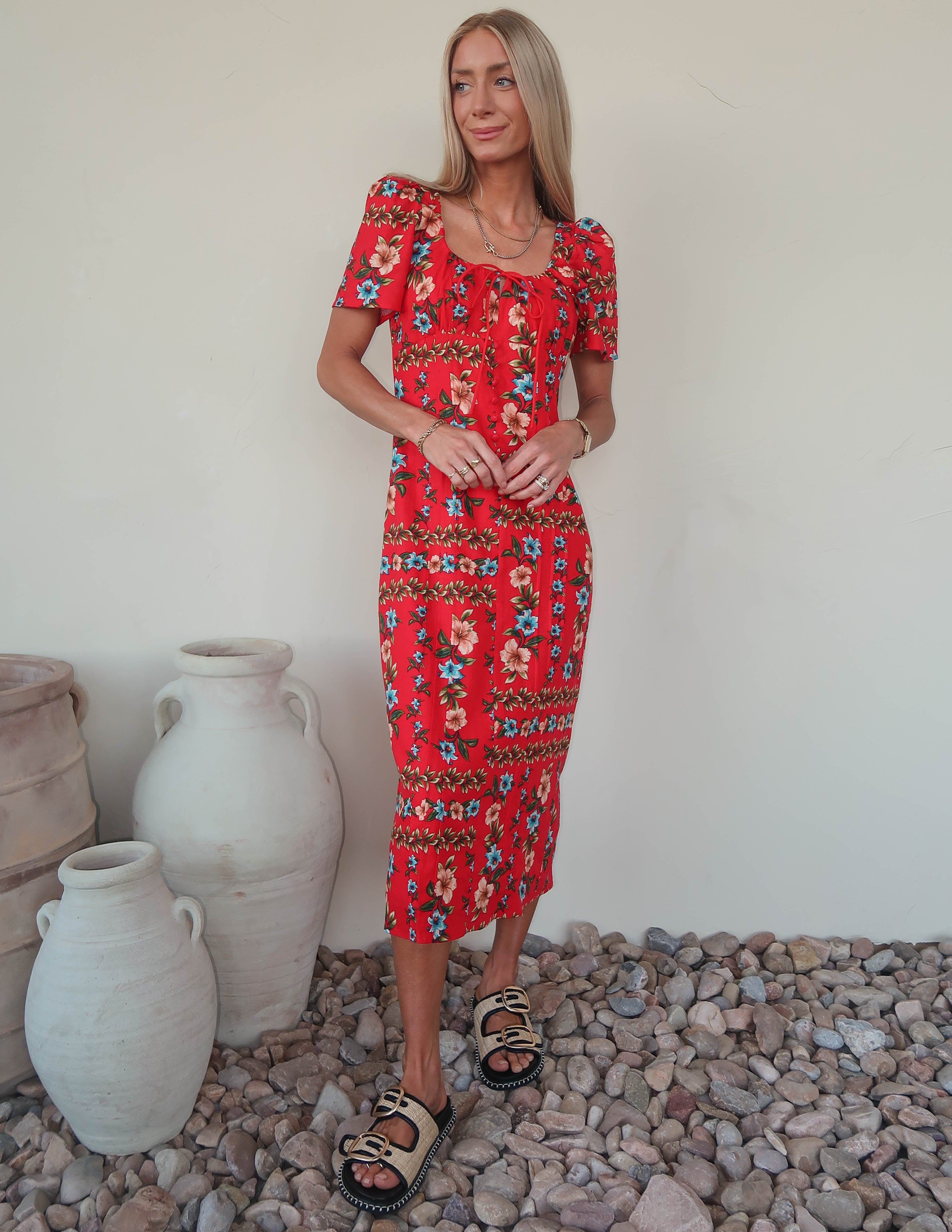 Cara Floral Puff Sleeve Dress