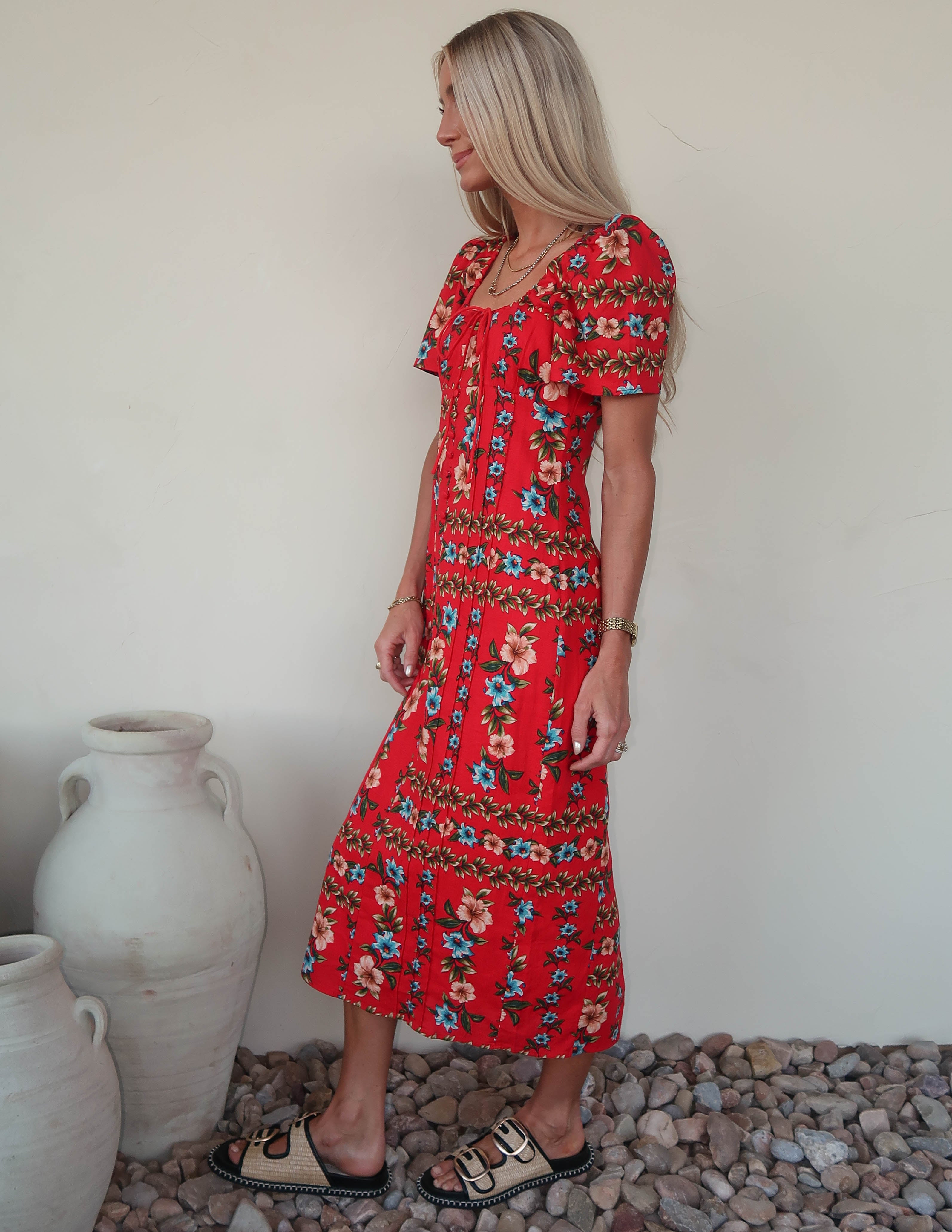 Cara Floral Puff Sleeve Dress