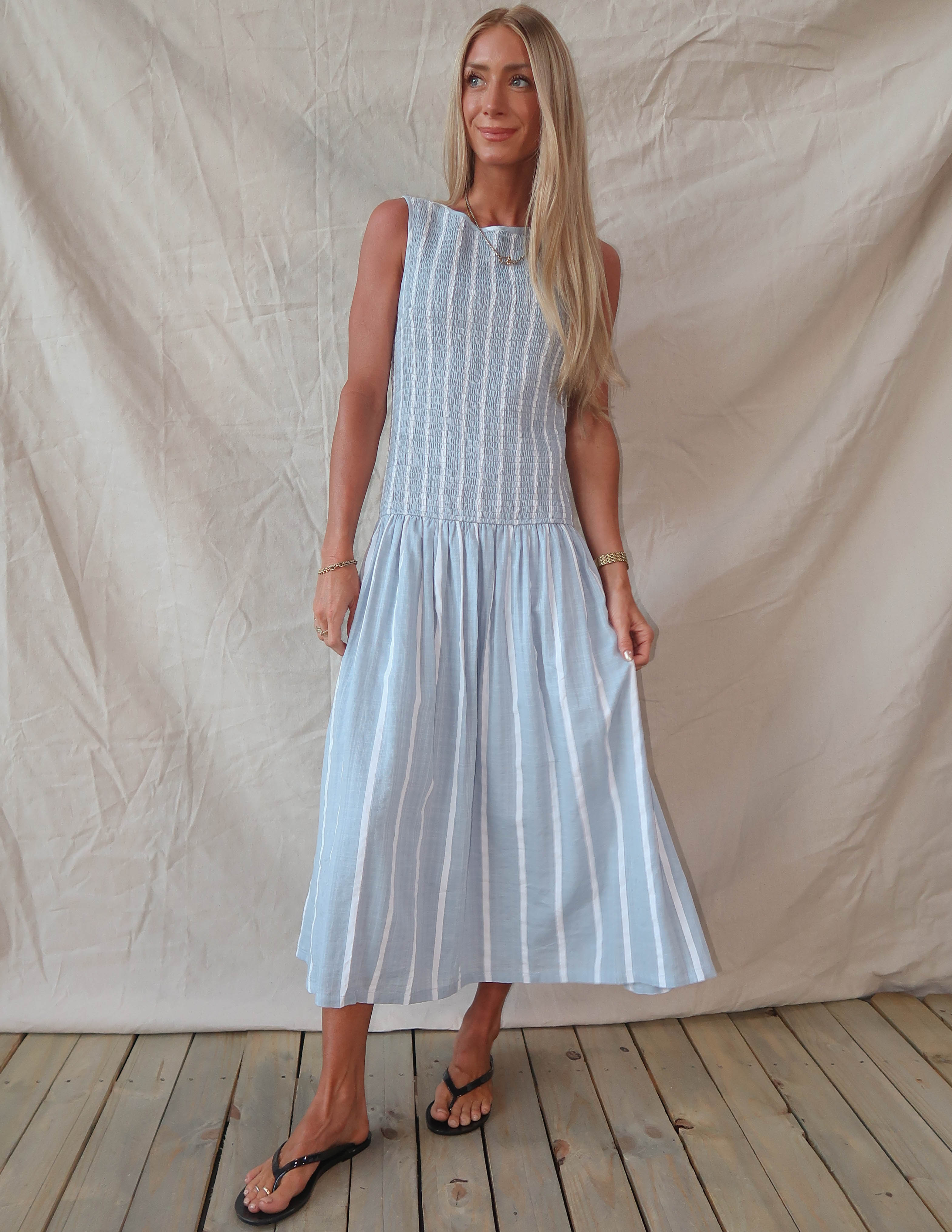 Coastal Breeze Stripe Dress