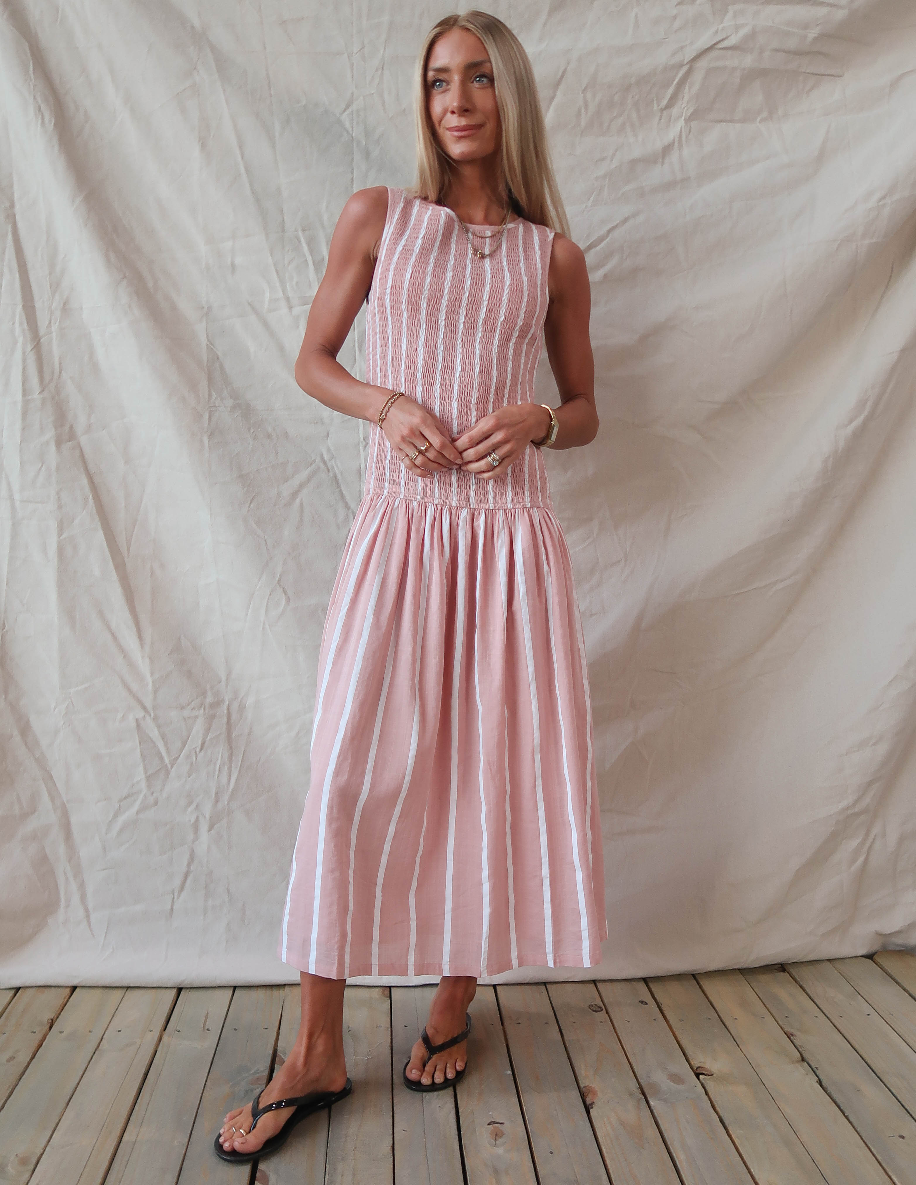 Coastal Breeze Stripe Dress