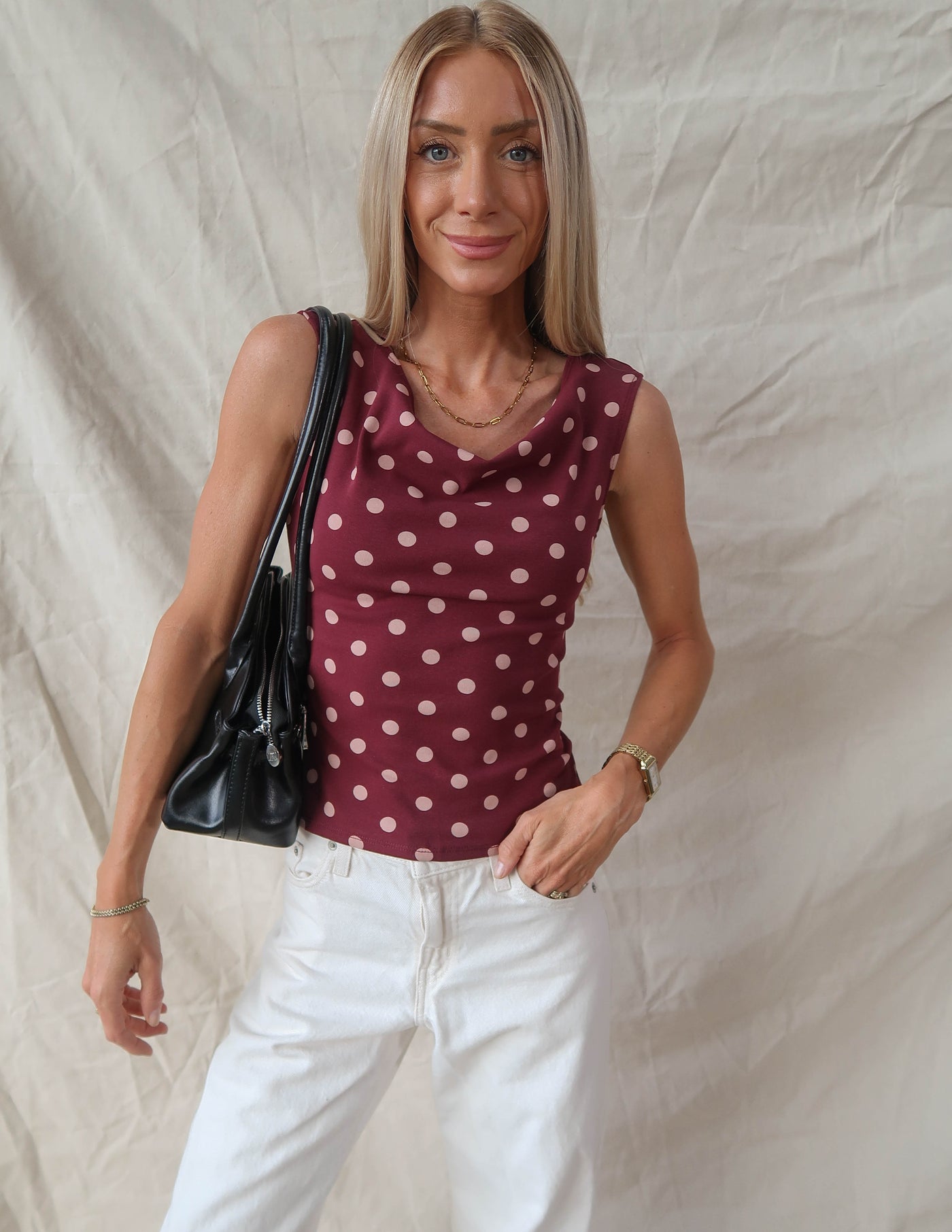Eleanor Polka Dot Top