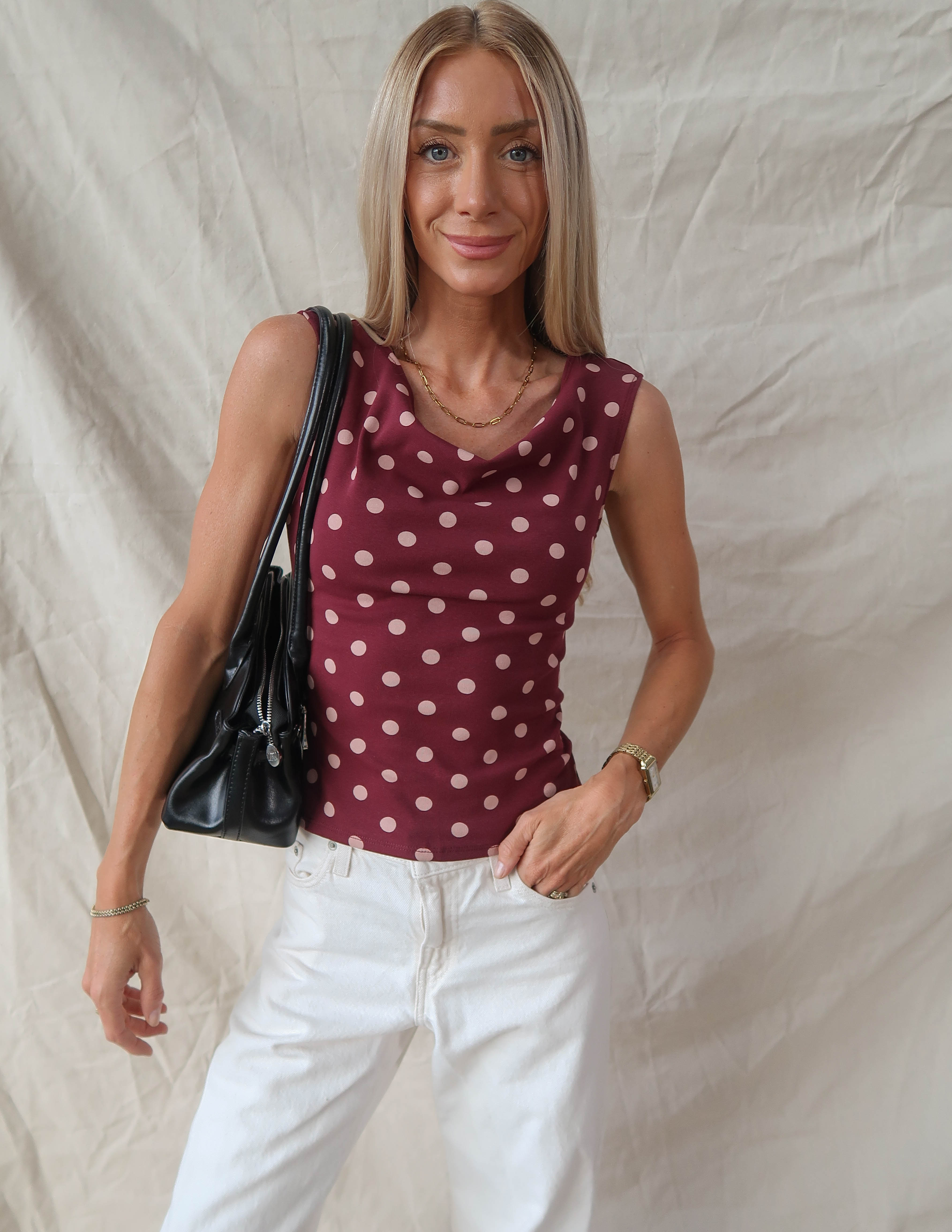 Eleanor Polka Dot Top