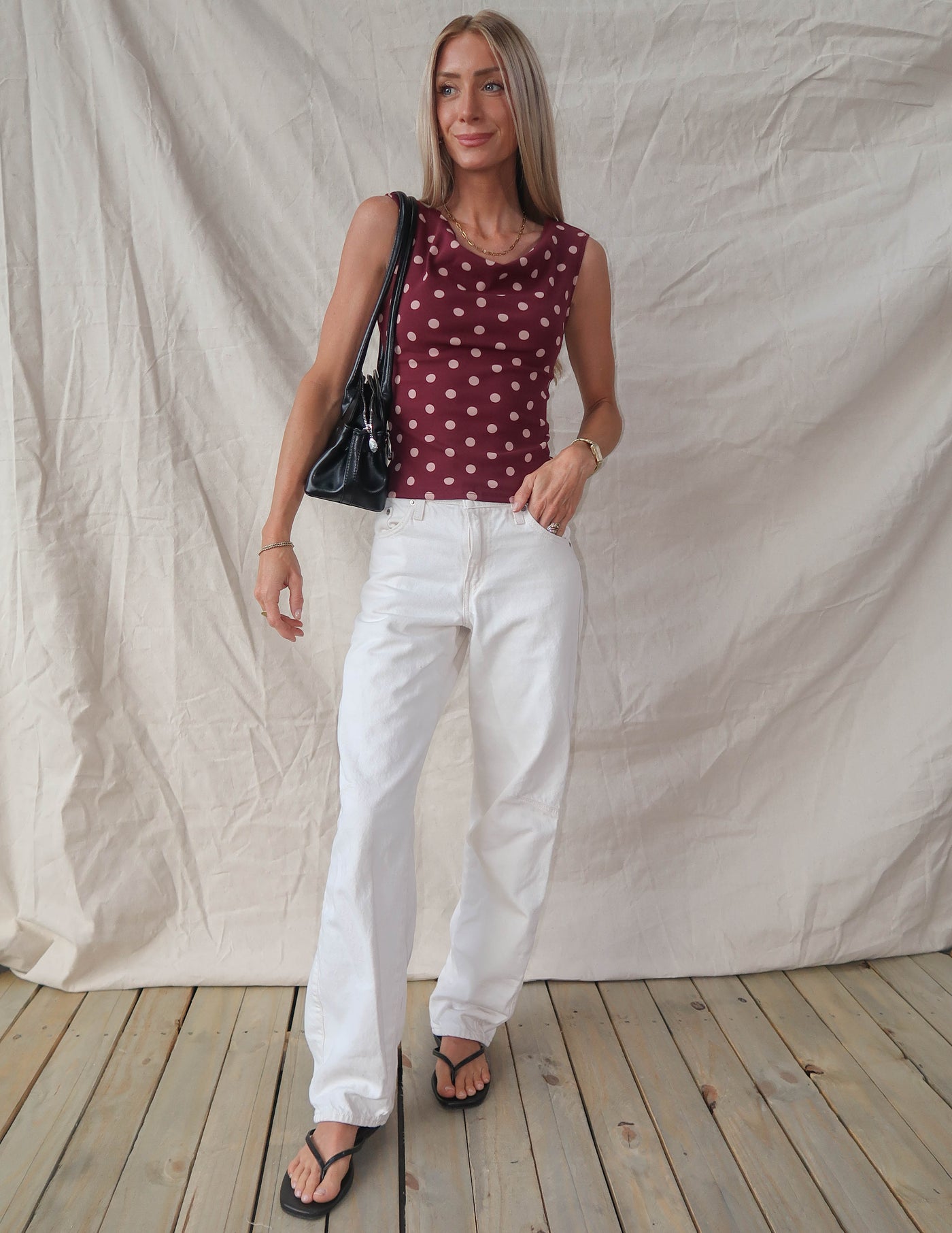 Eleanor Polka Dot Top