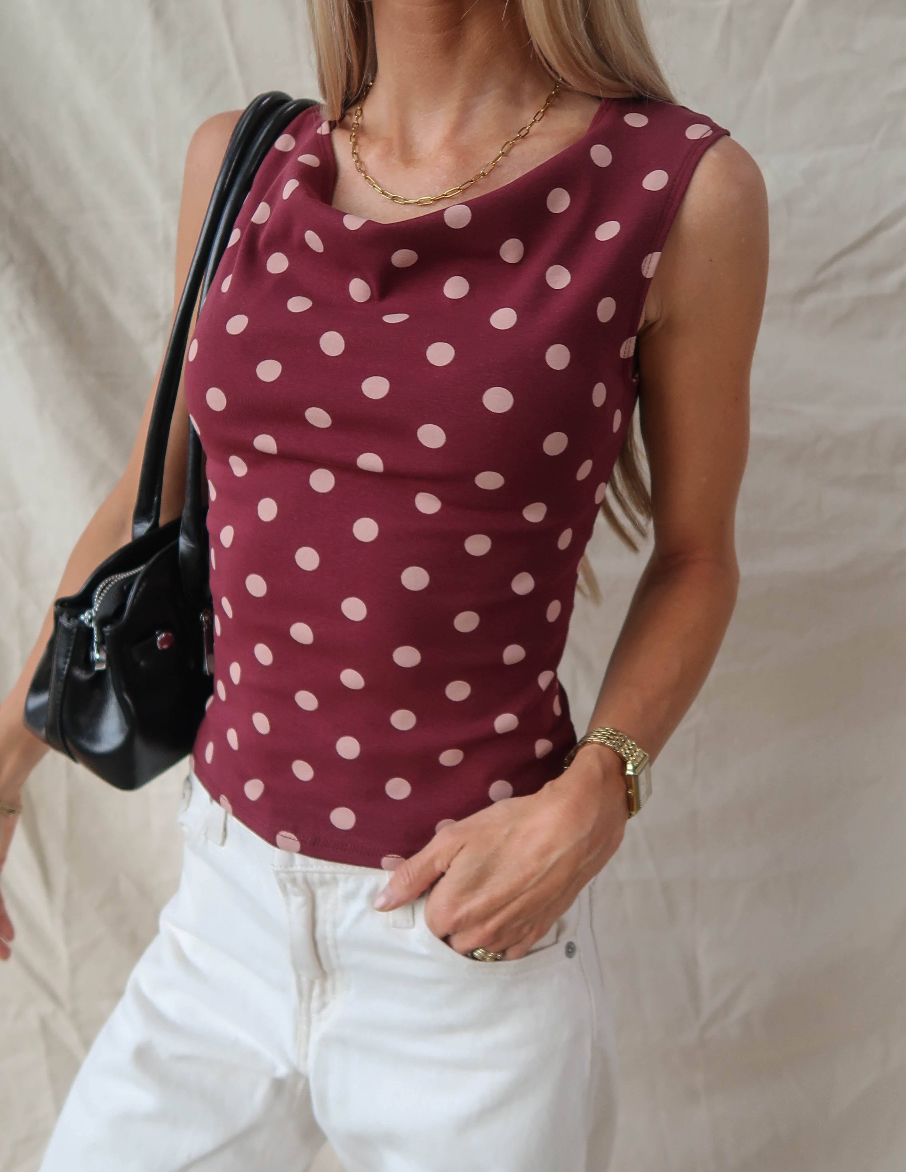 Eleanor Polka Dot Top