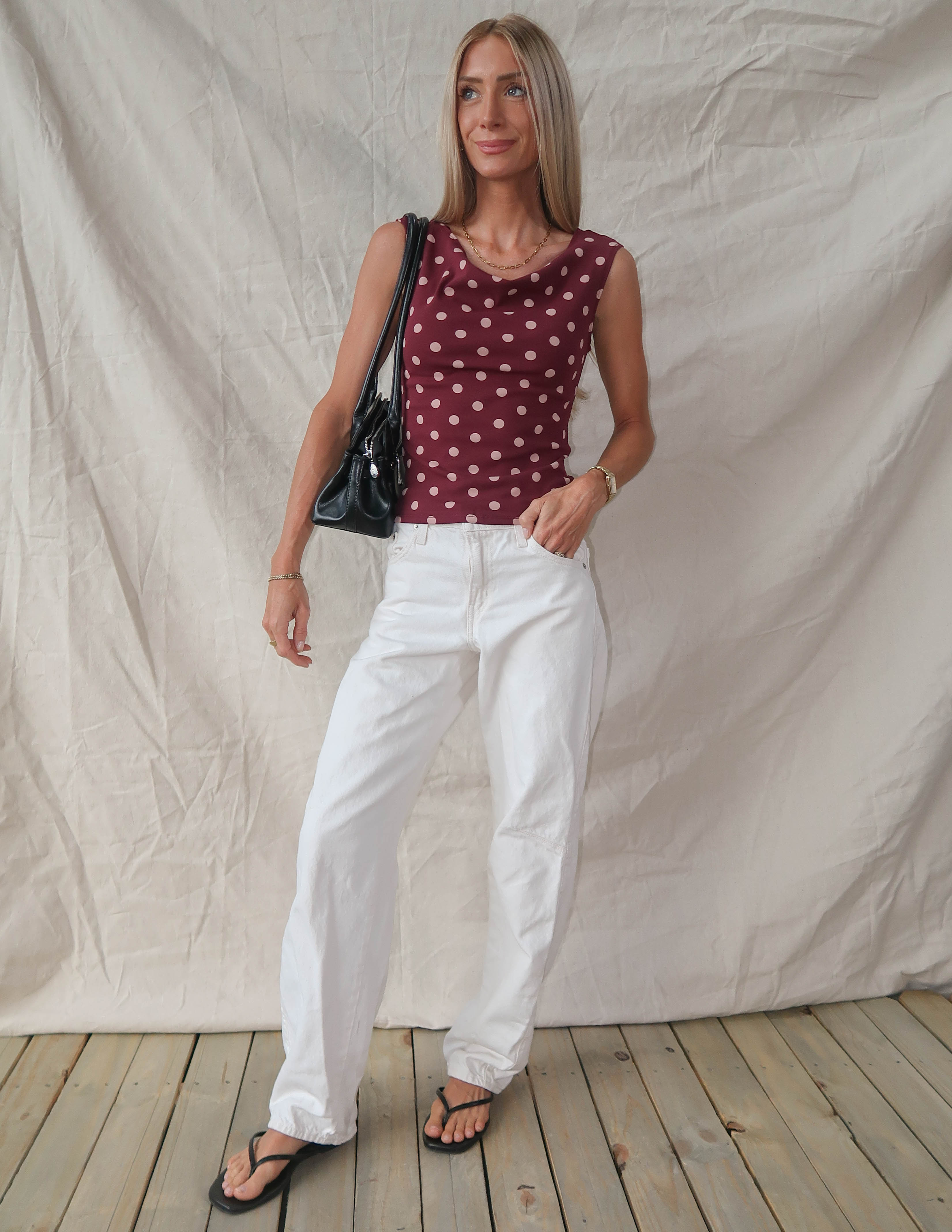 Eleanor Polka Dot Top