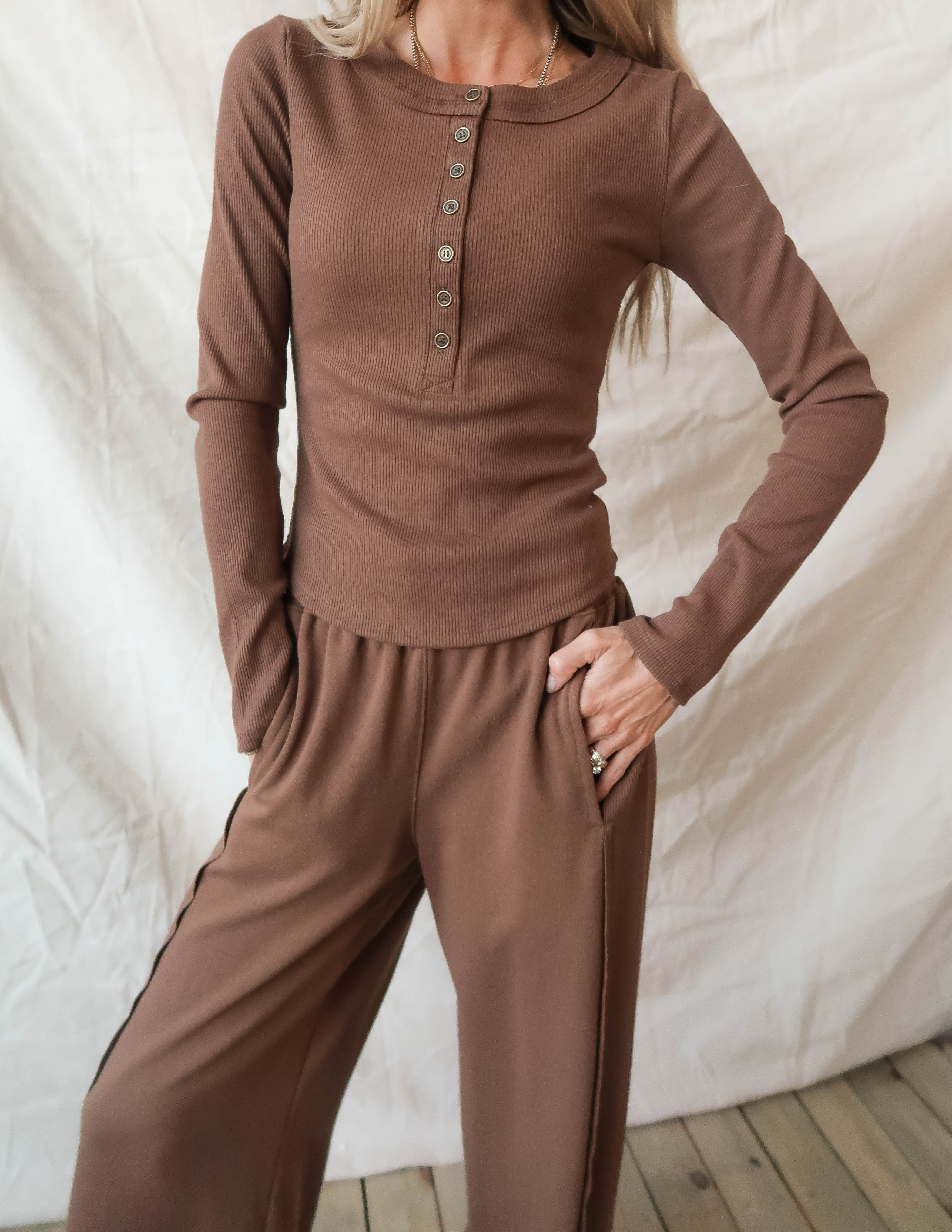 Soft Season Henley Set