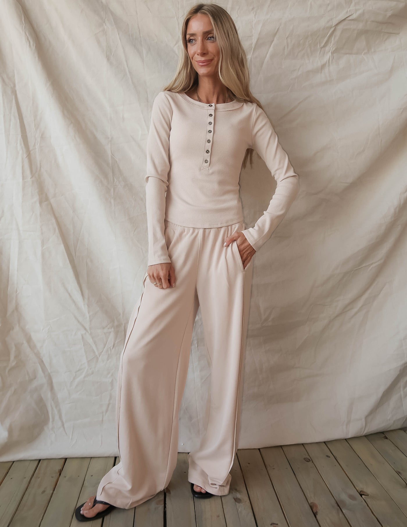 Soft Season Henley Set