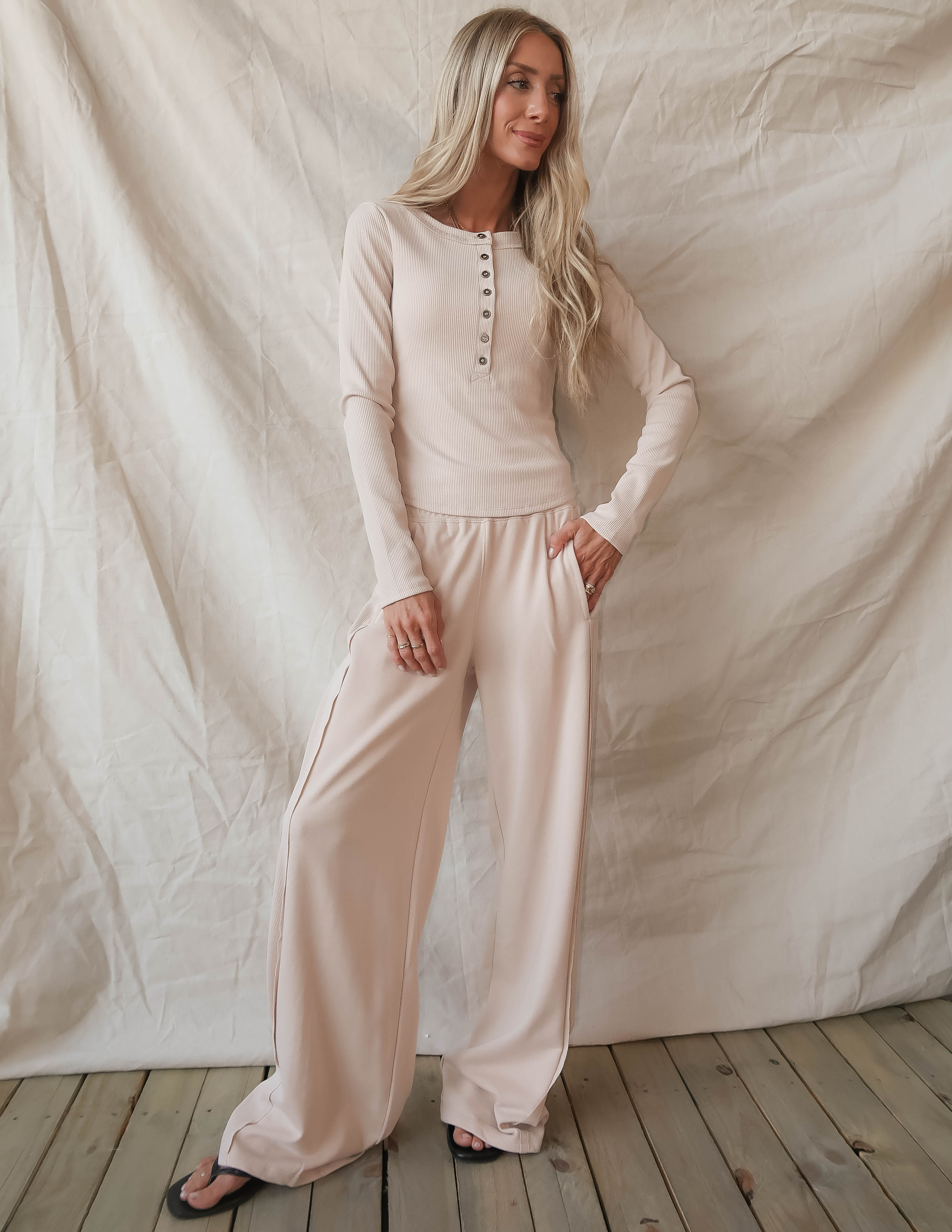 Soft Season Henley Set