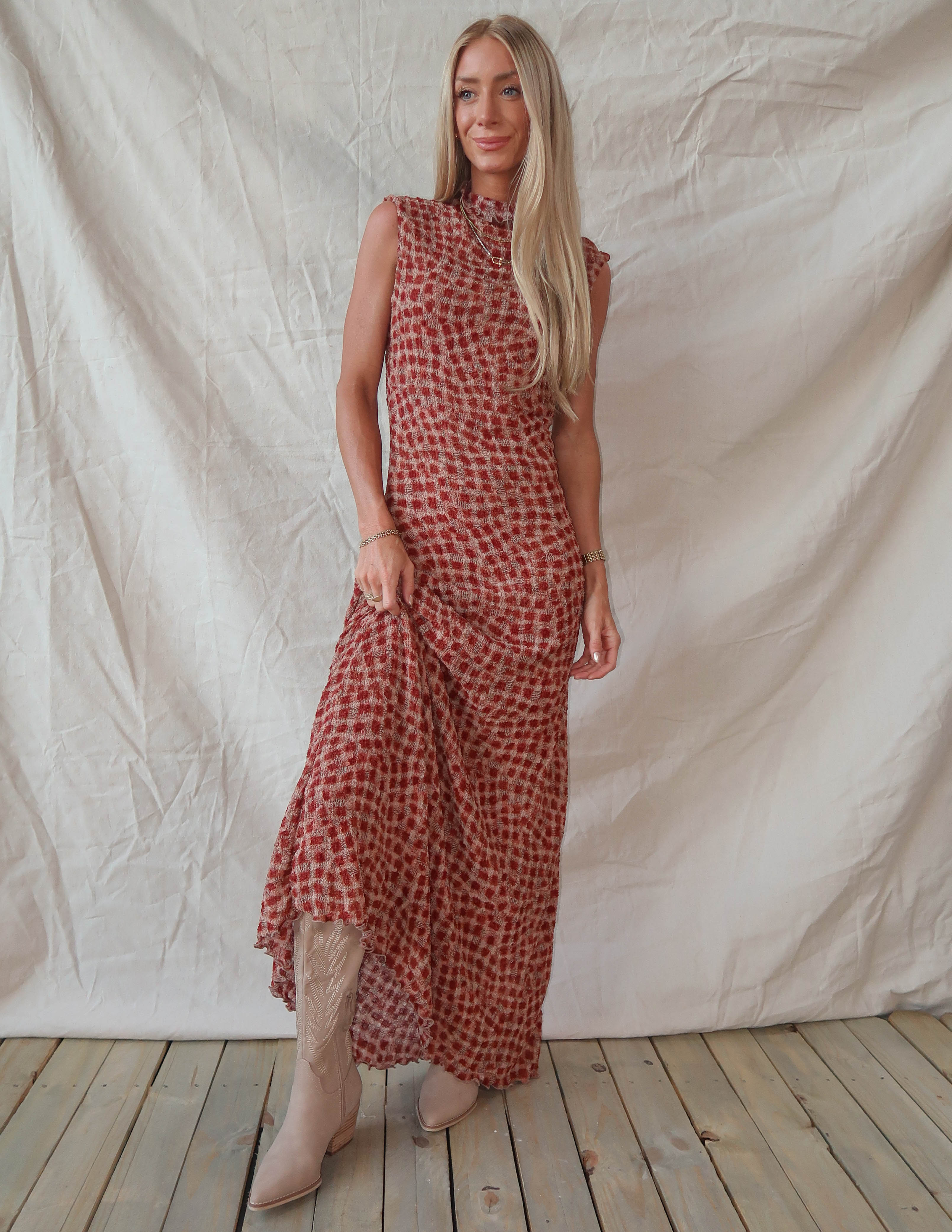 Saffron Bloom Maxi Dress