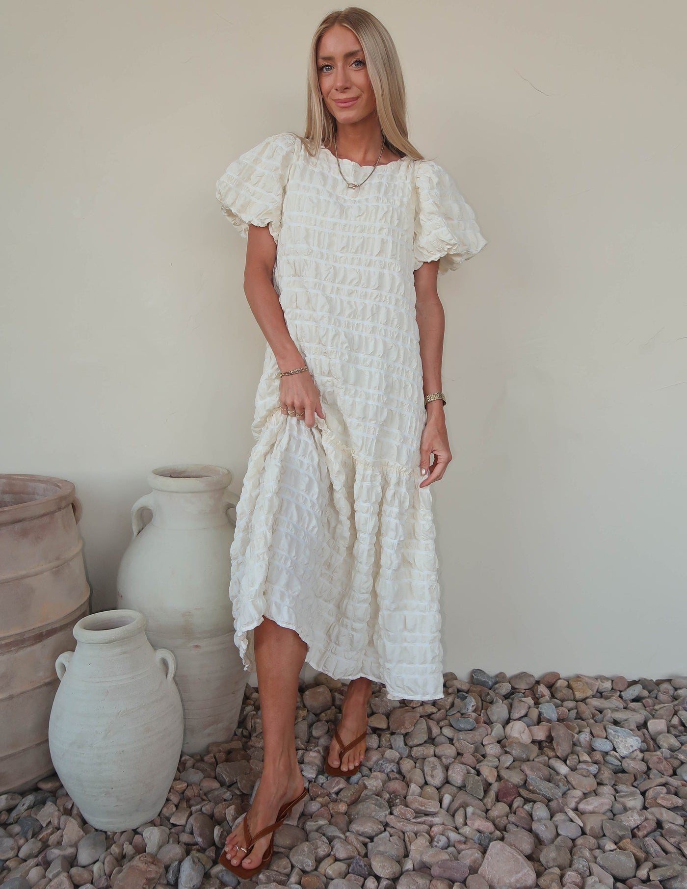 Janine Textured Dress