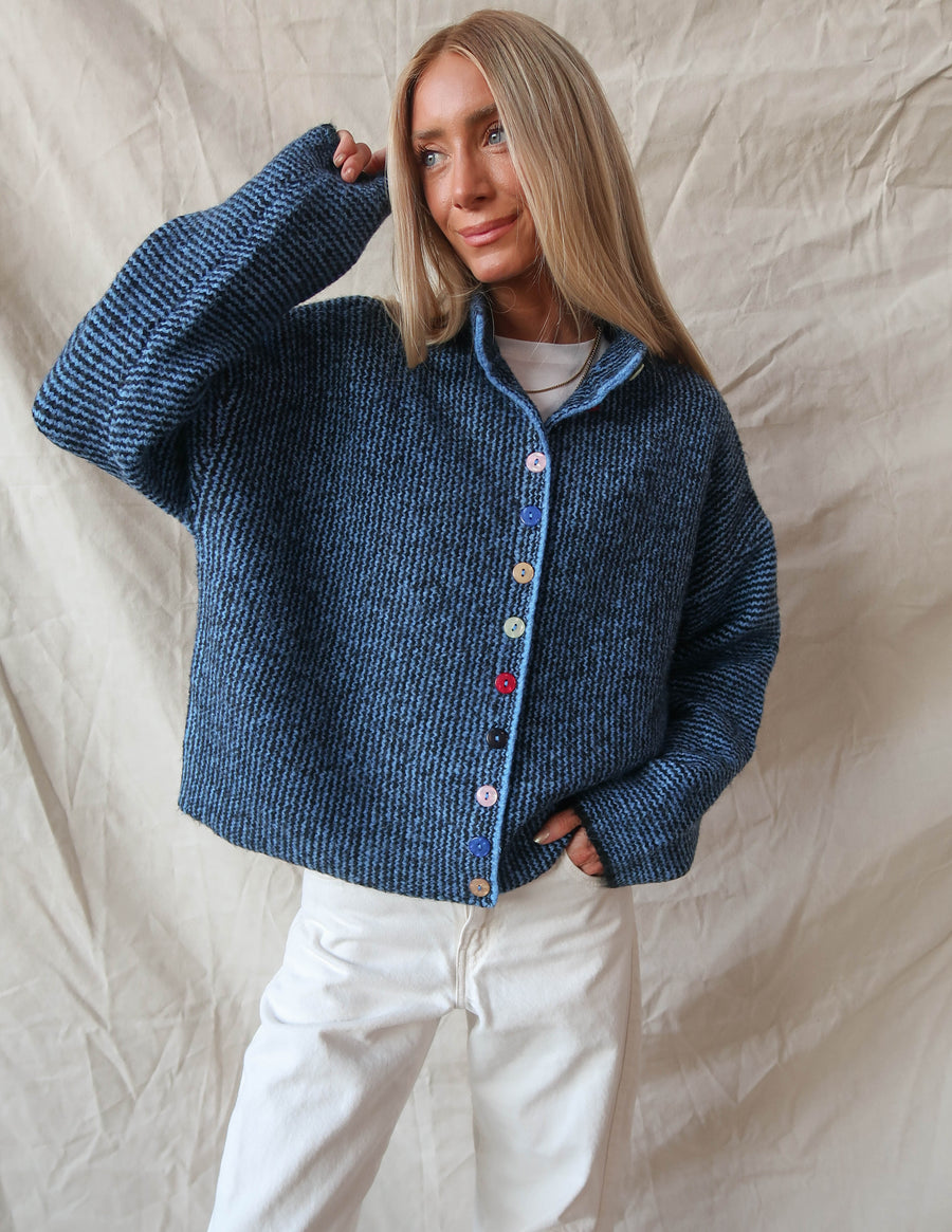 Mabel Mix Button Cardigan
