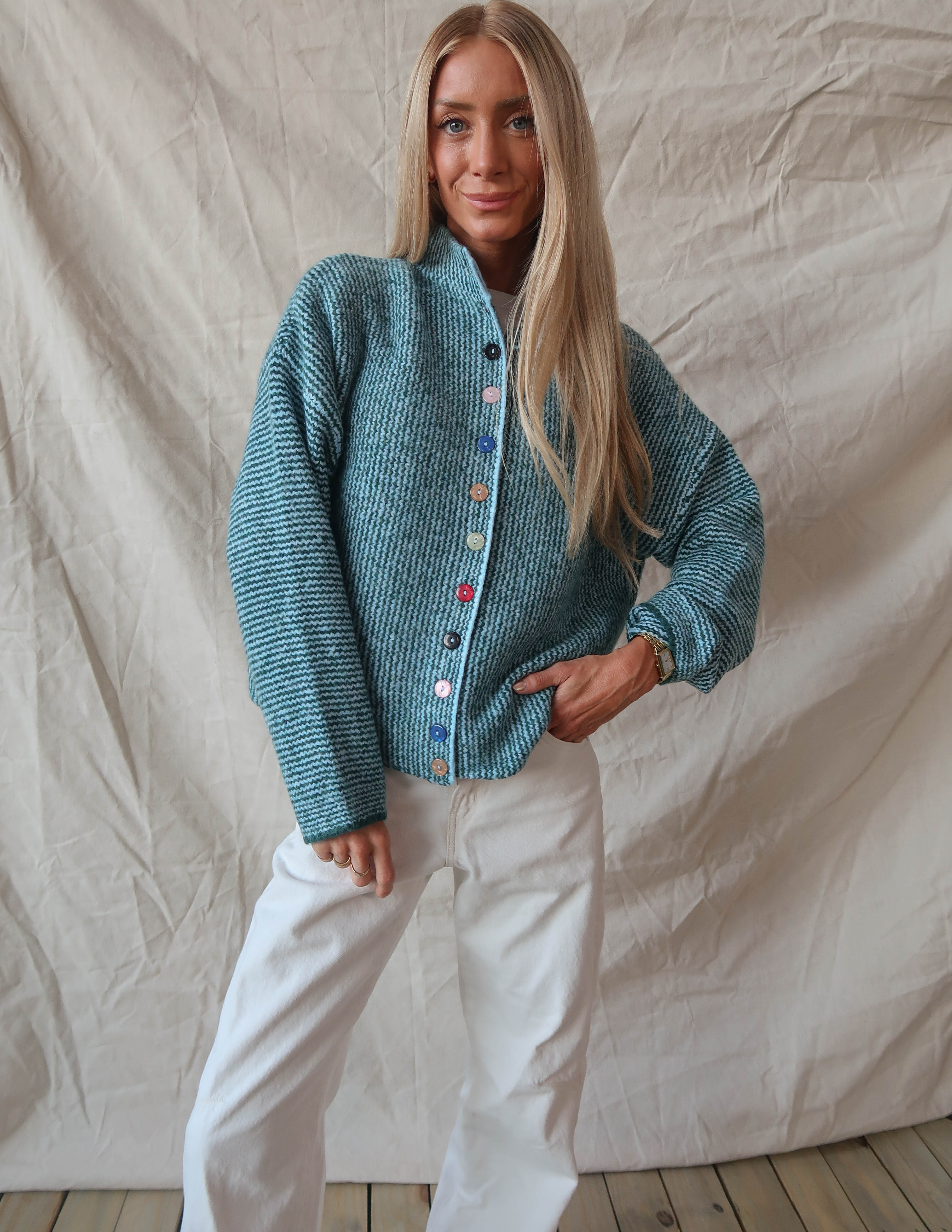 Mabel Mix Button Cardigan