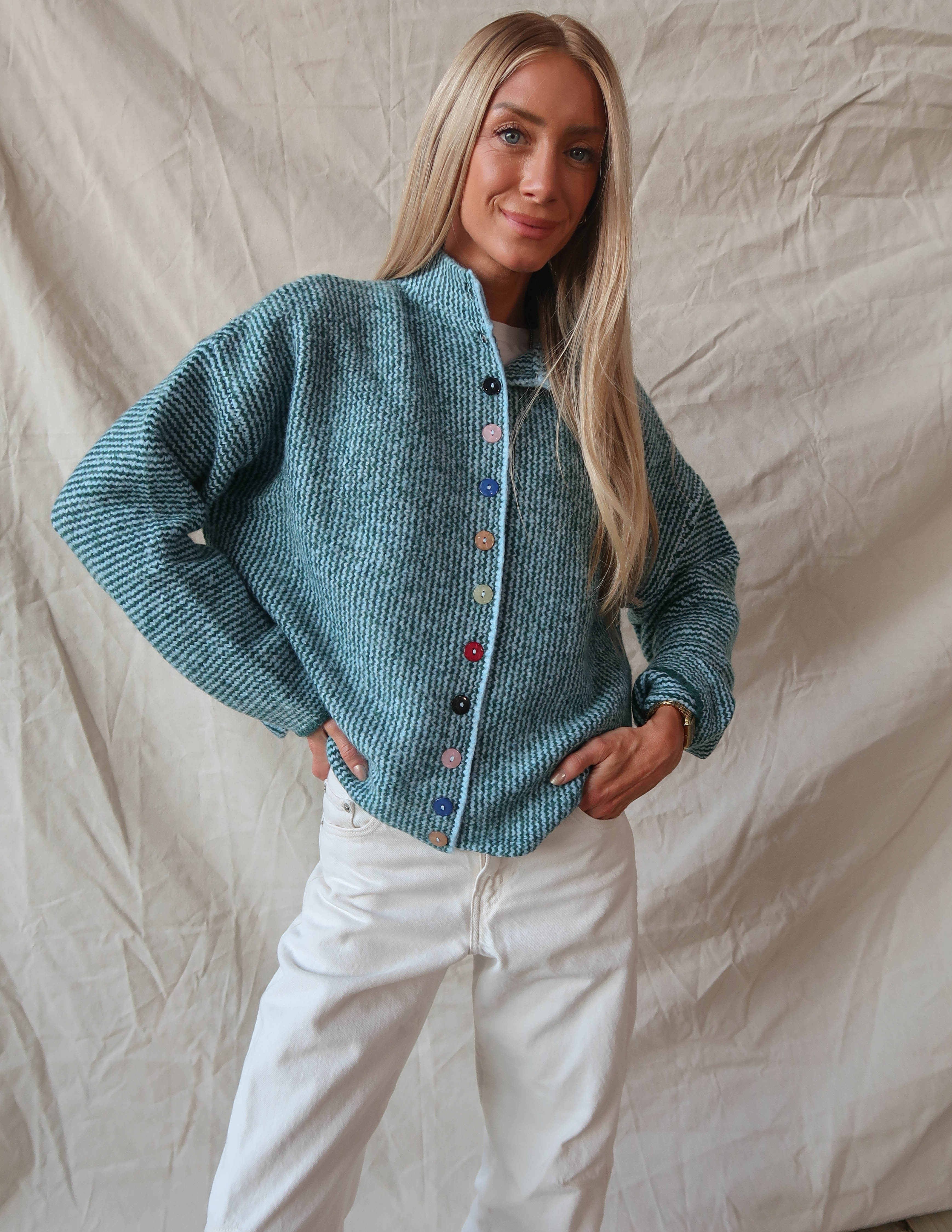 Mabel Mix Button Cardigan