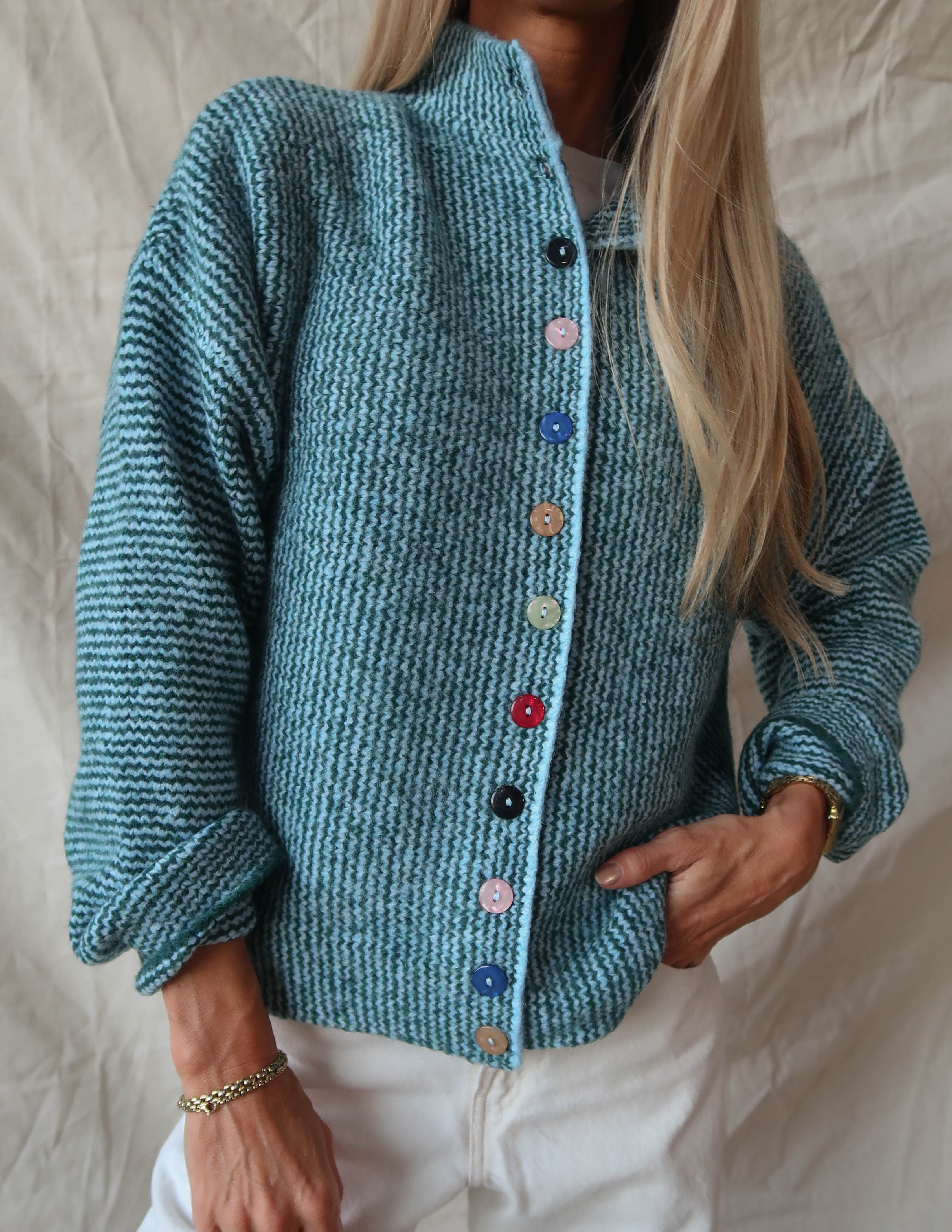 Mabel Mix Button Cardigan