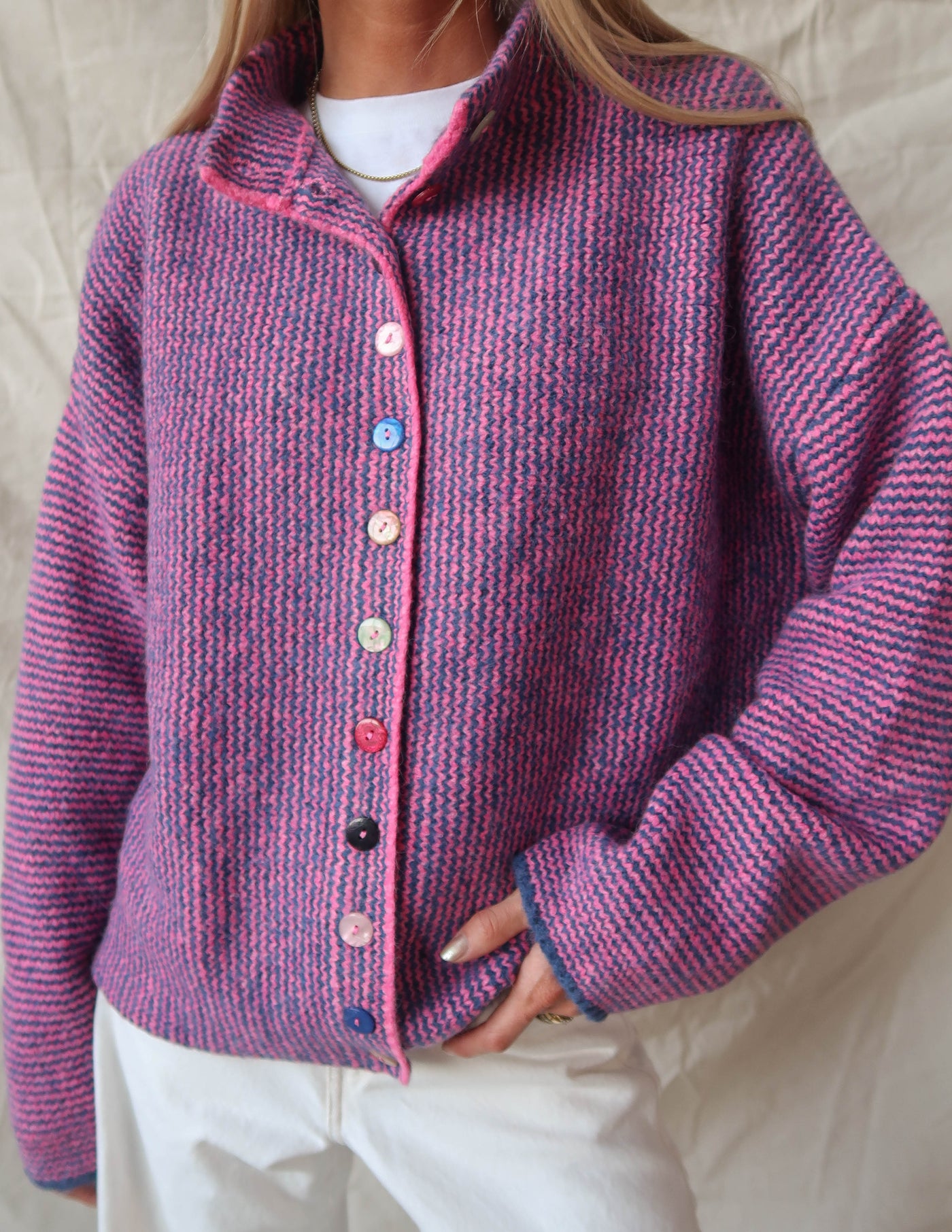 Mabel Mix Button Cardigan