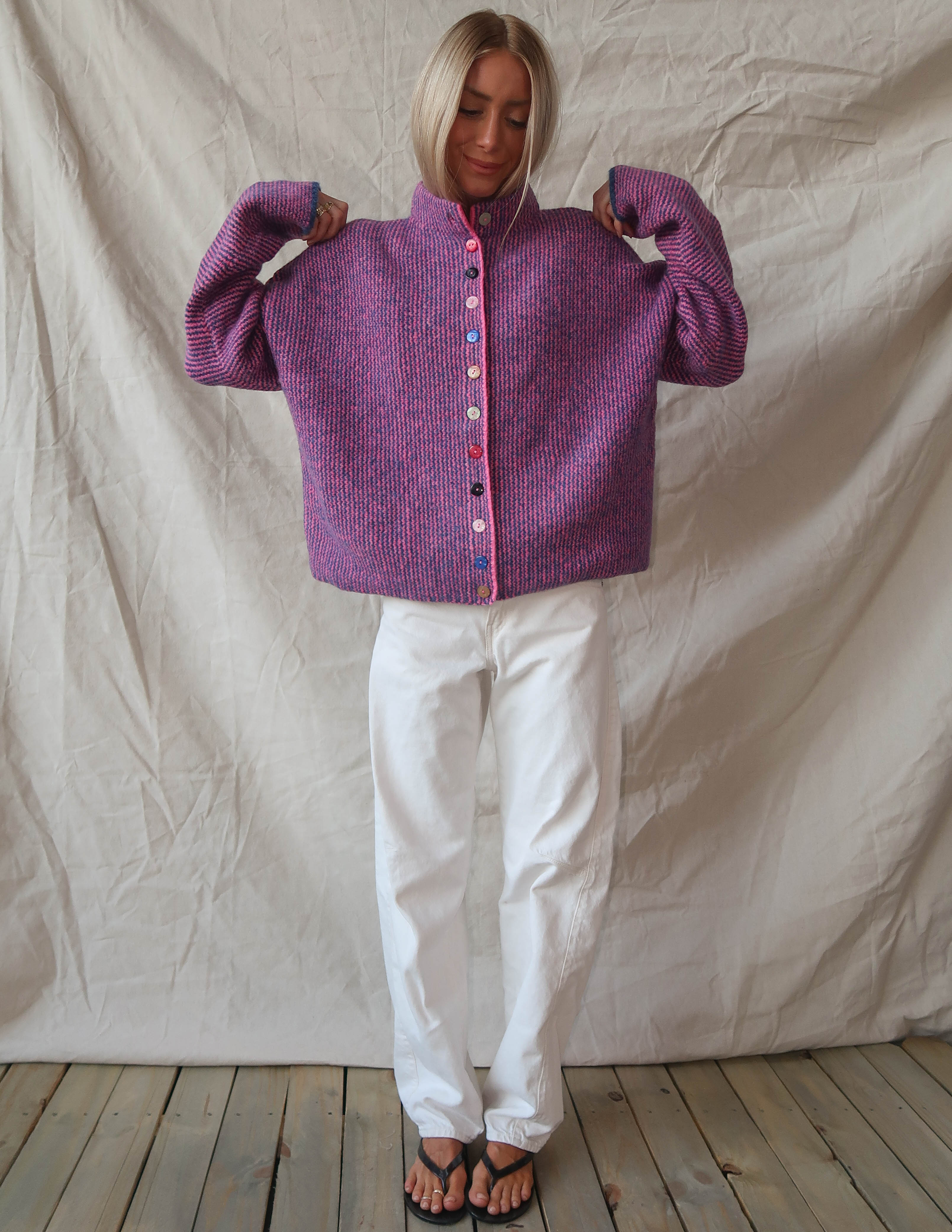 Mabel Mix Button Cardigan