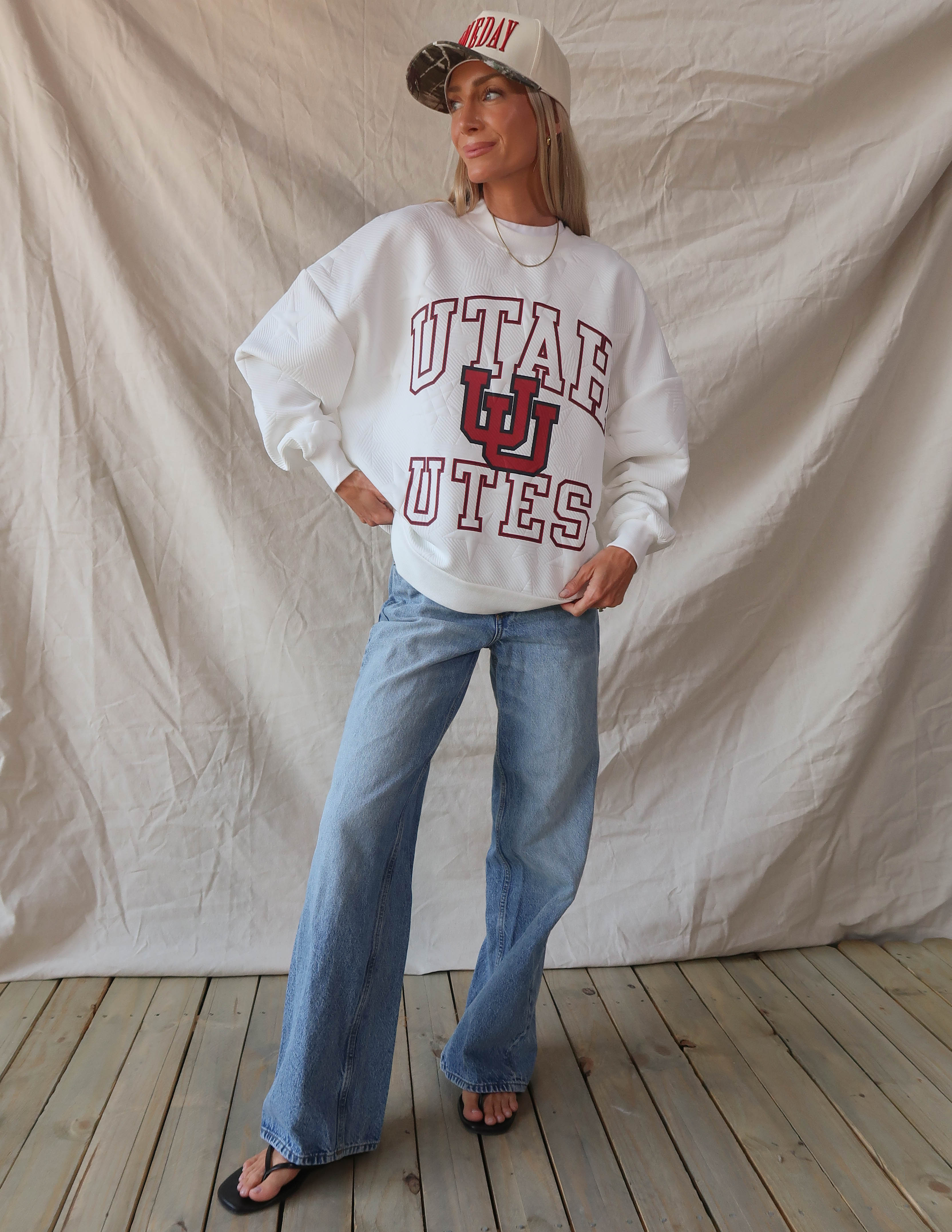 Utah Embossed Crewneck