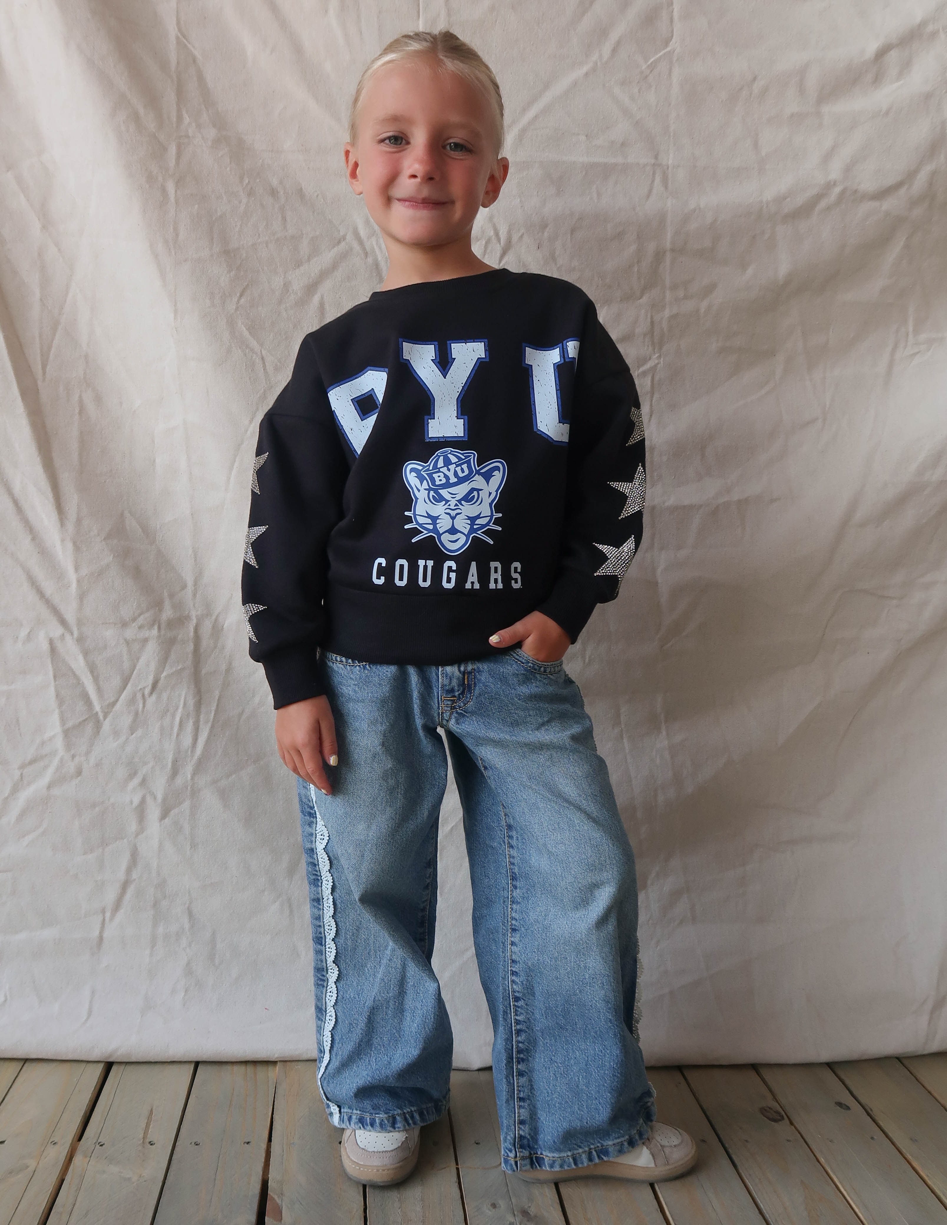 BYU Velocity Kids Crewneck