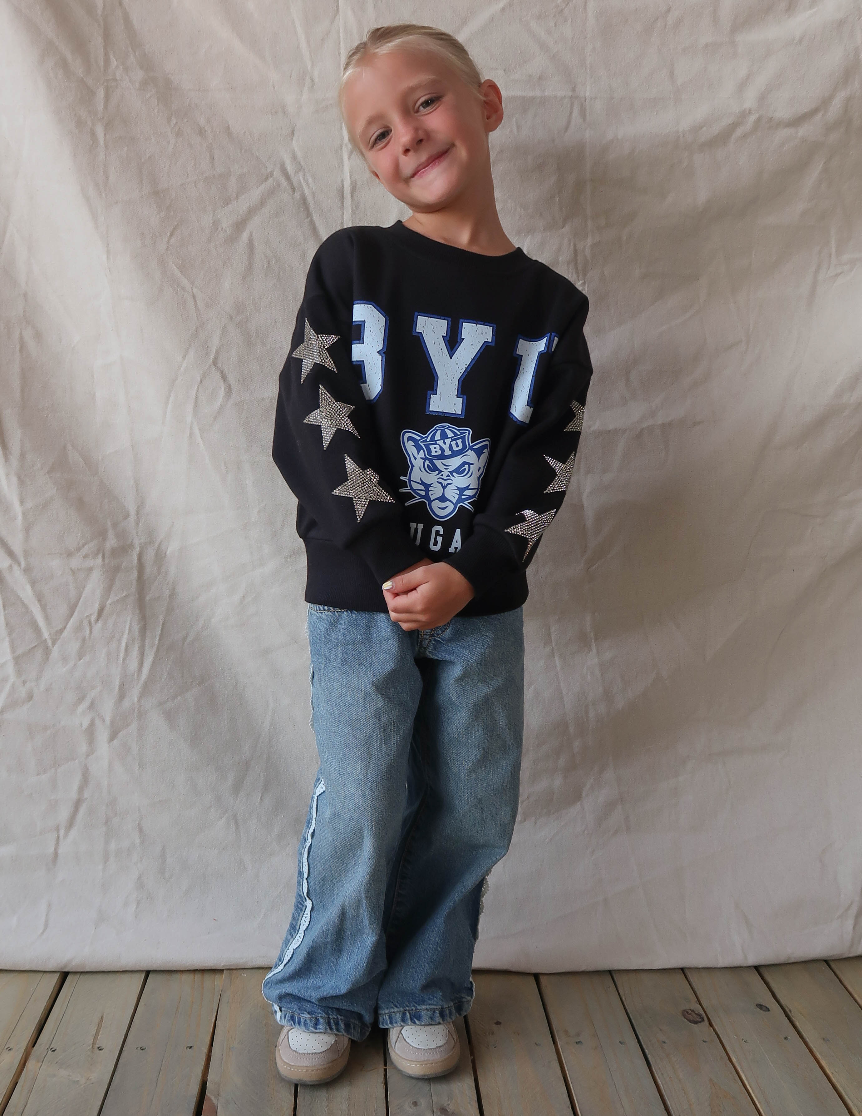 BYU Velocity Kids Crewneck