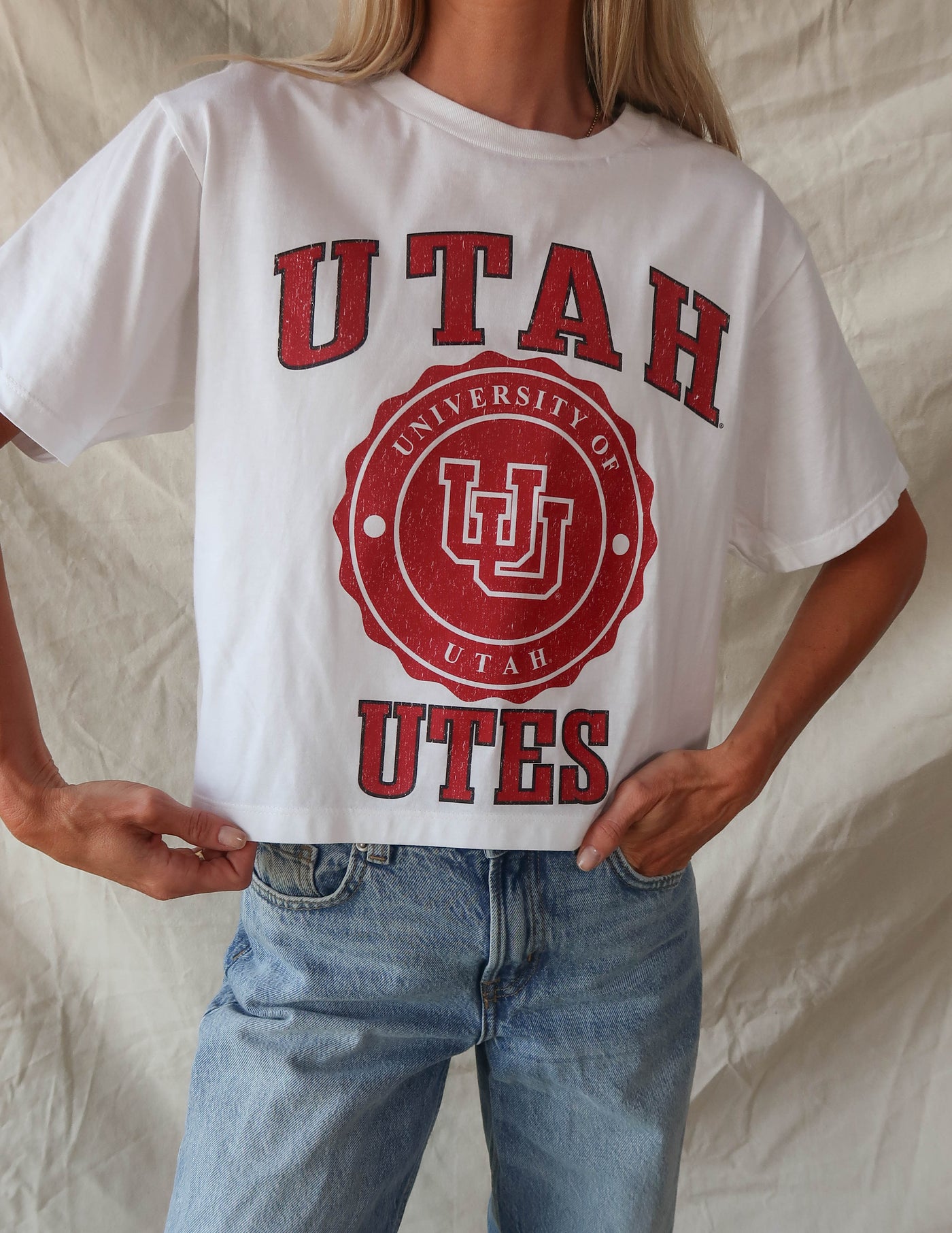 Utah Retro Play Crop Top