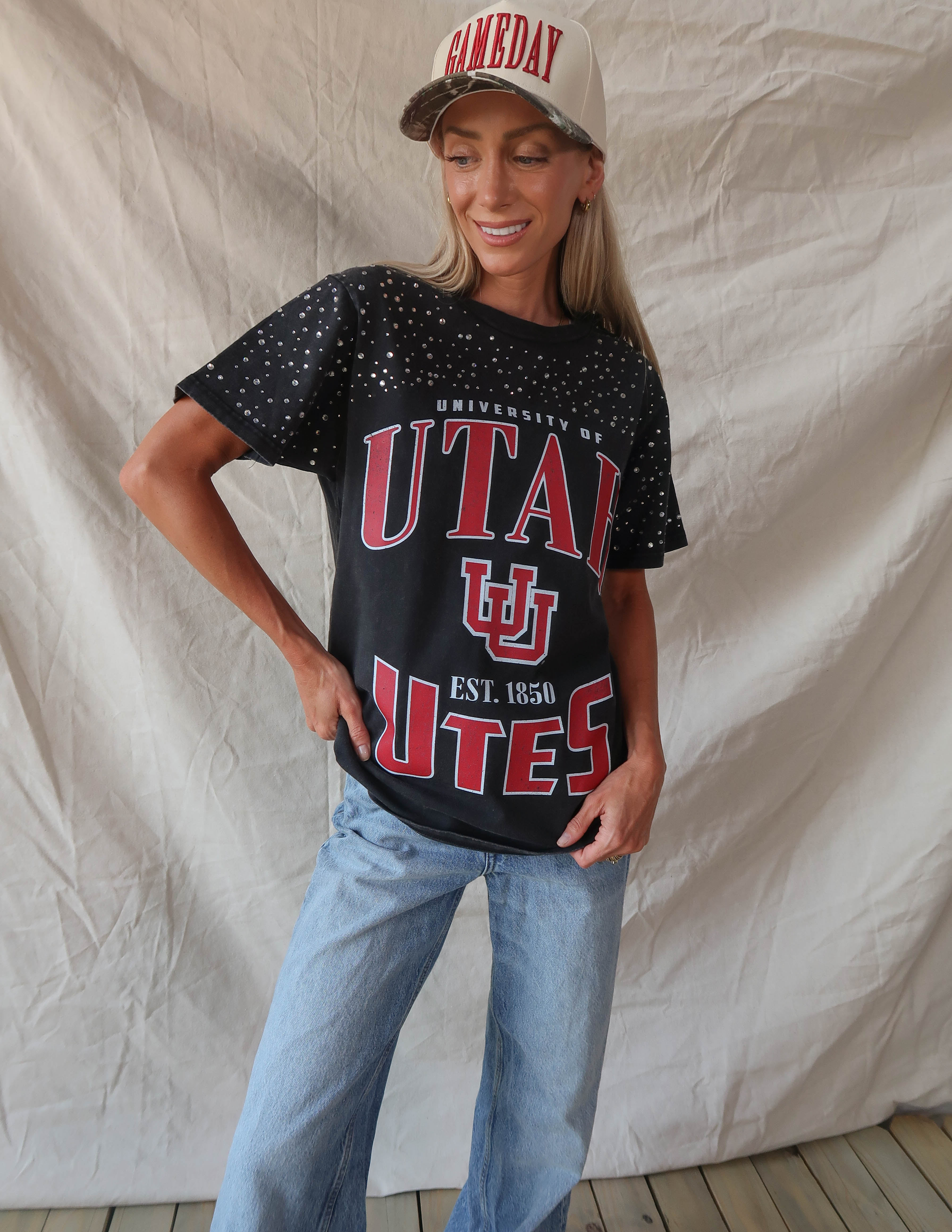 Utah Utes Rhinestone Tee