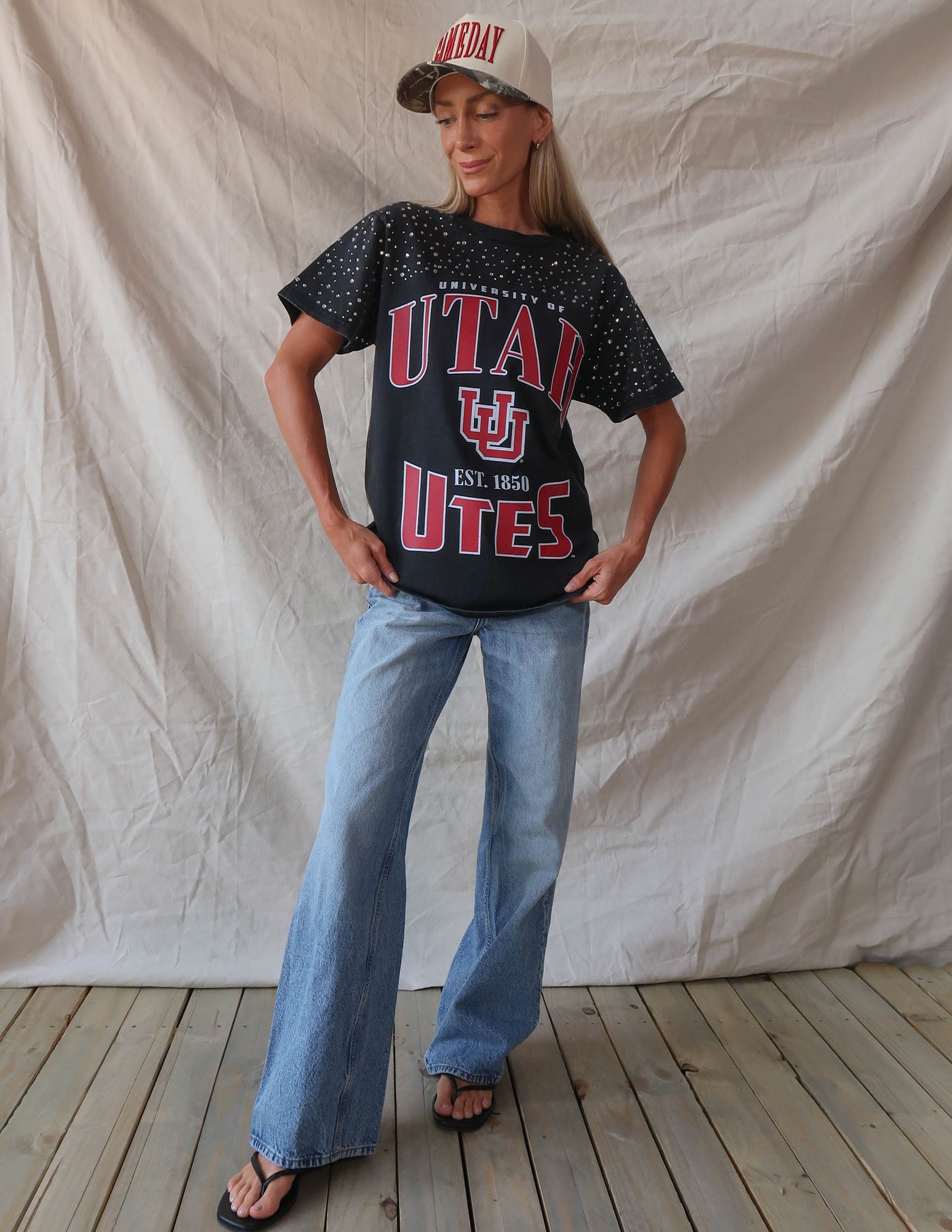 Utah Utes Rhinestone Tee