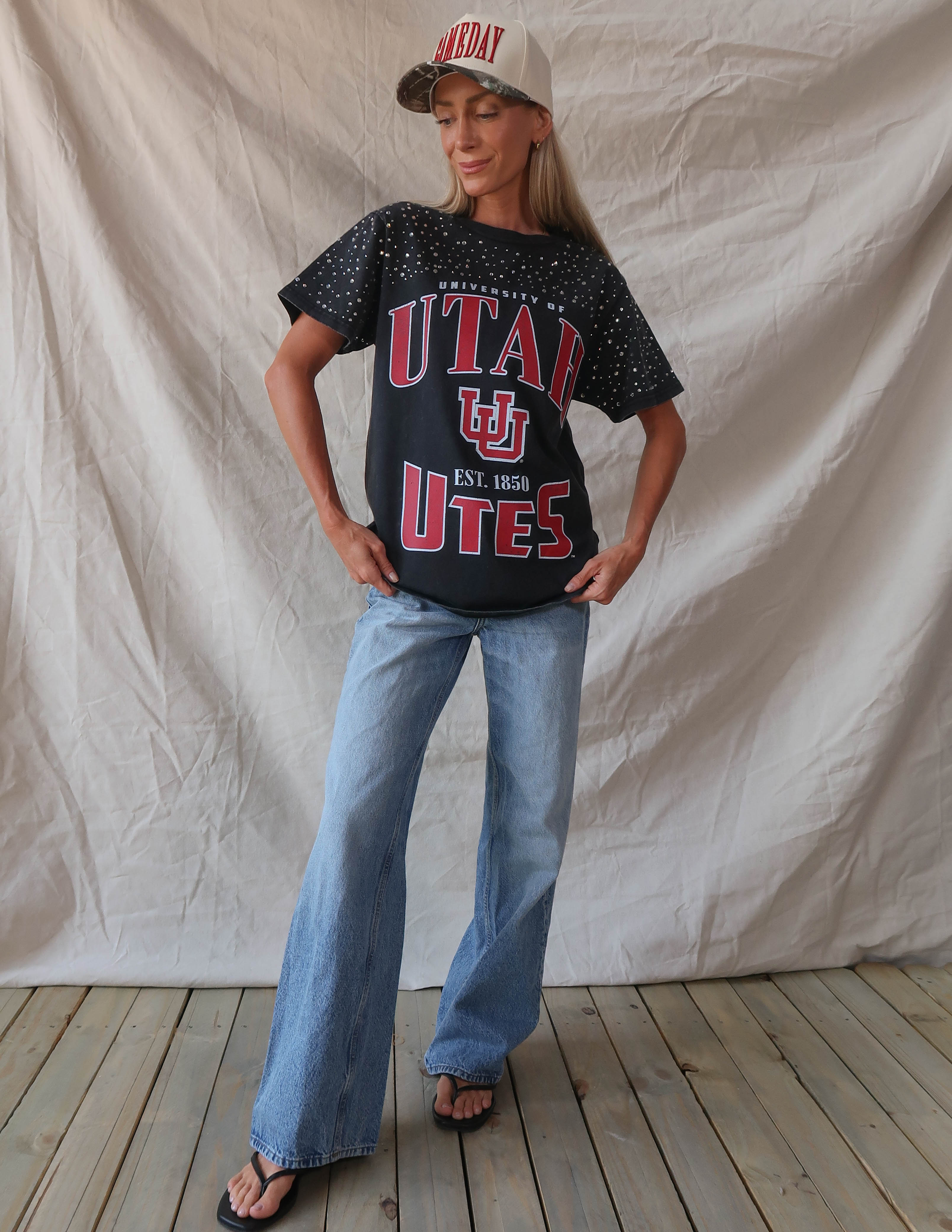 Utah Utes Rhinestone Tee