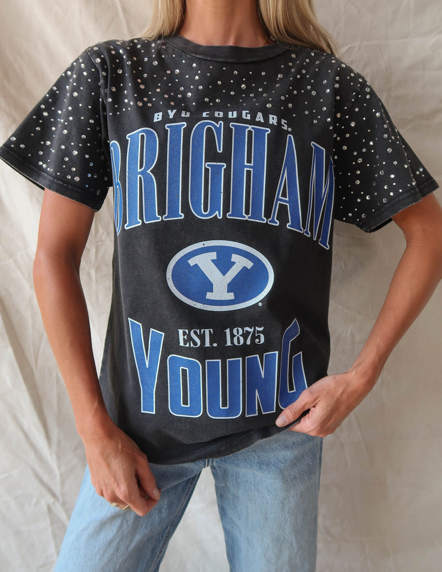 BYU Rhinestone Tee