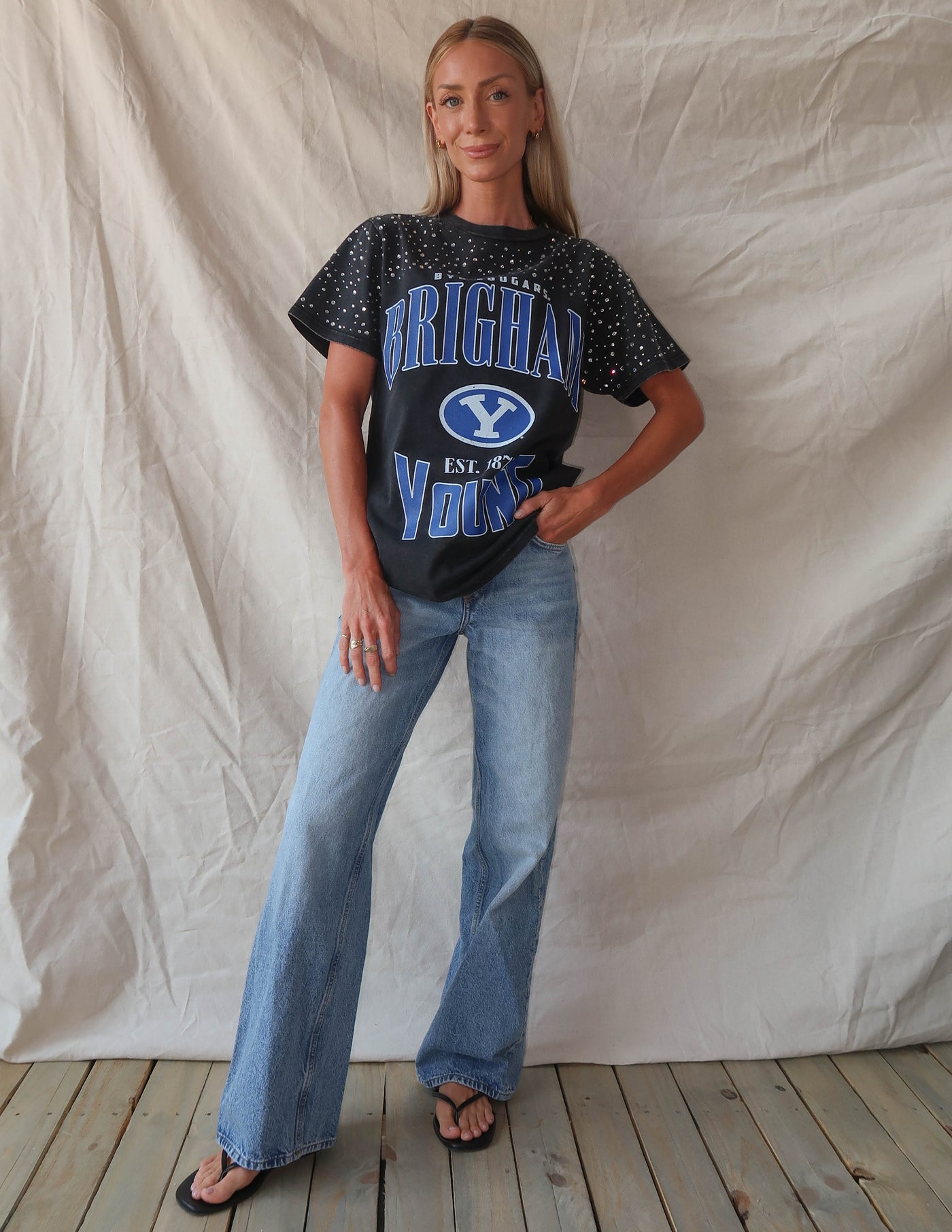 BYU Rhinestone Tee