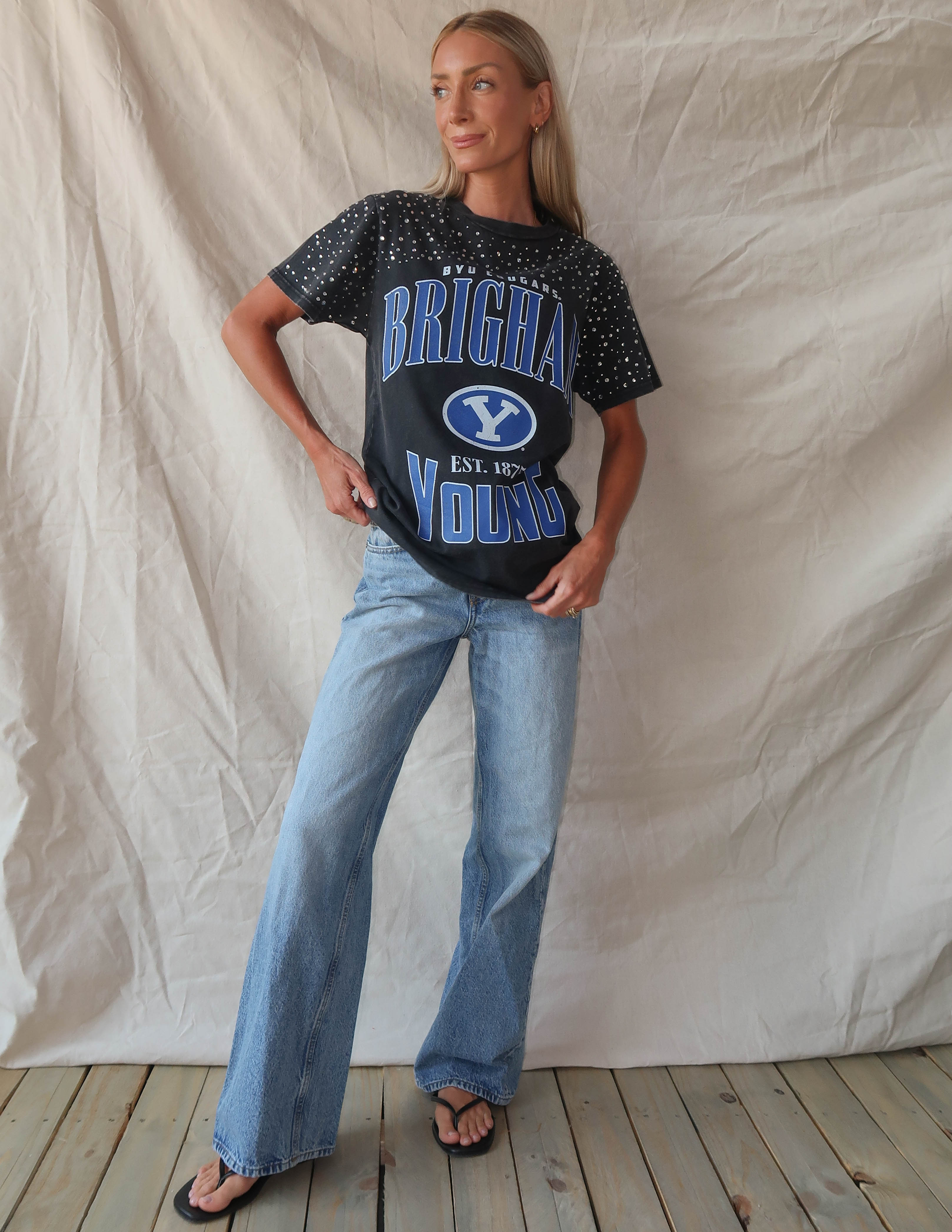 BYU Rhinestone Tee