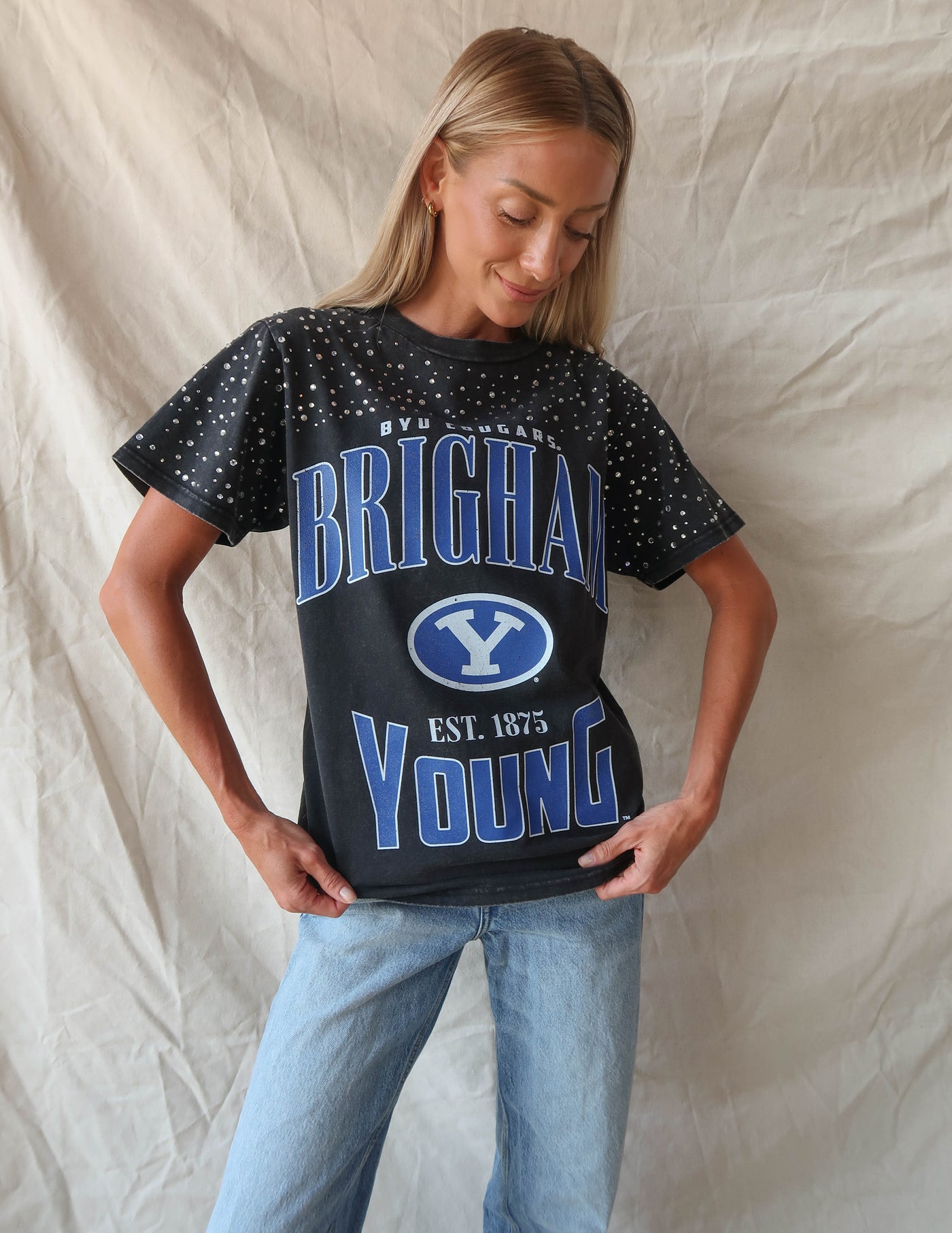 BYU Rhinestone Tee