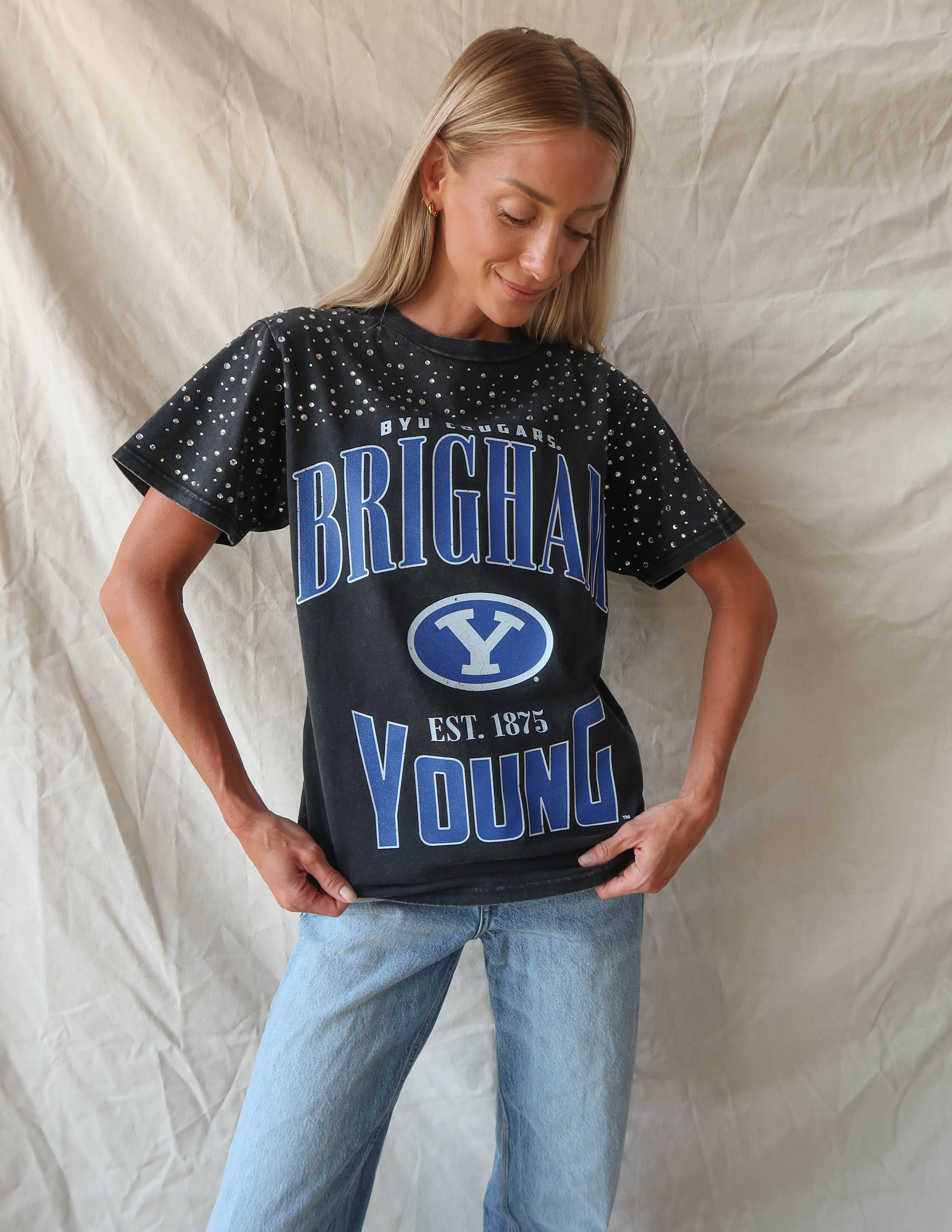 BYU Rhinestone Tee