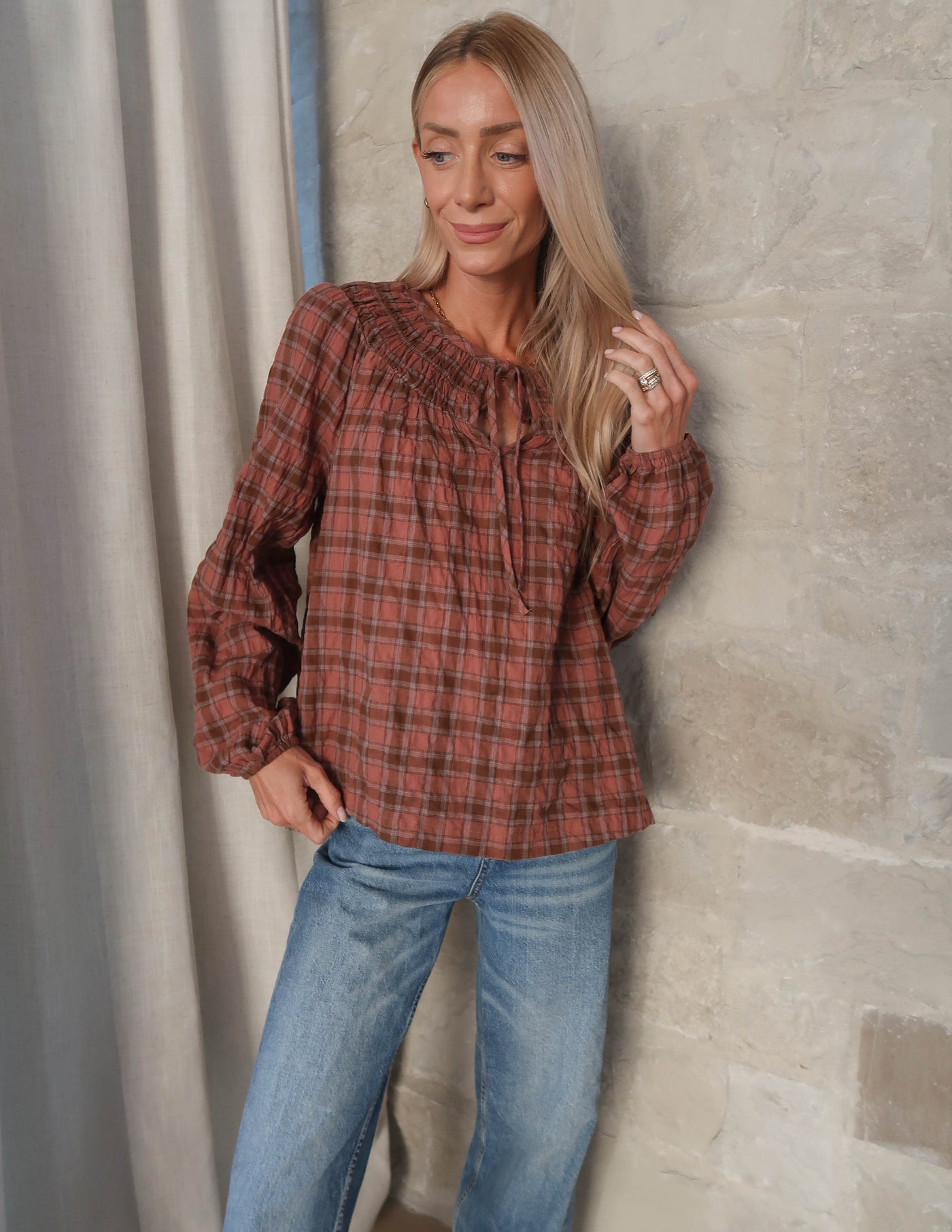Brinley Plaid Blouse