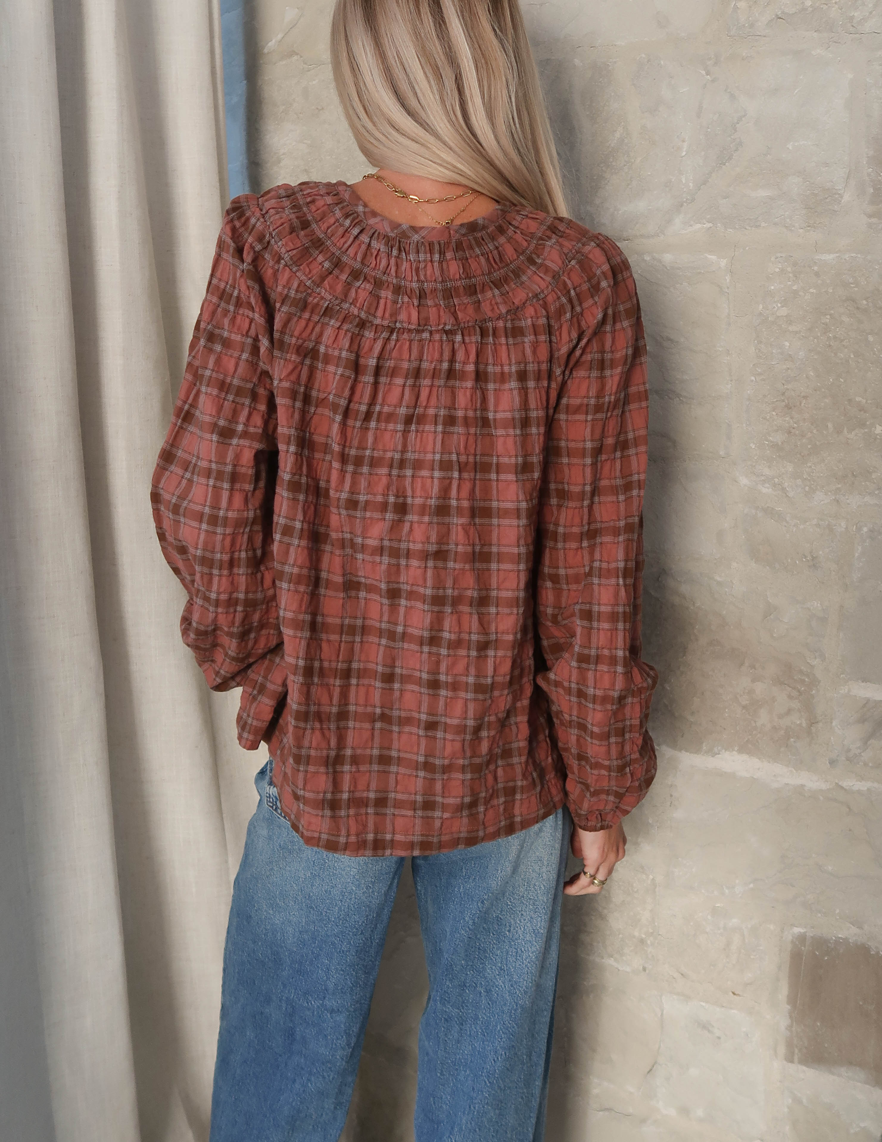 Brinley Plaid Blouse