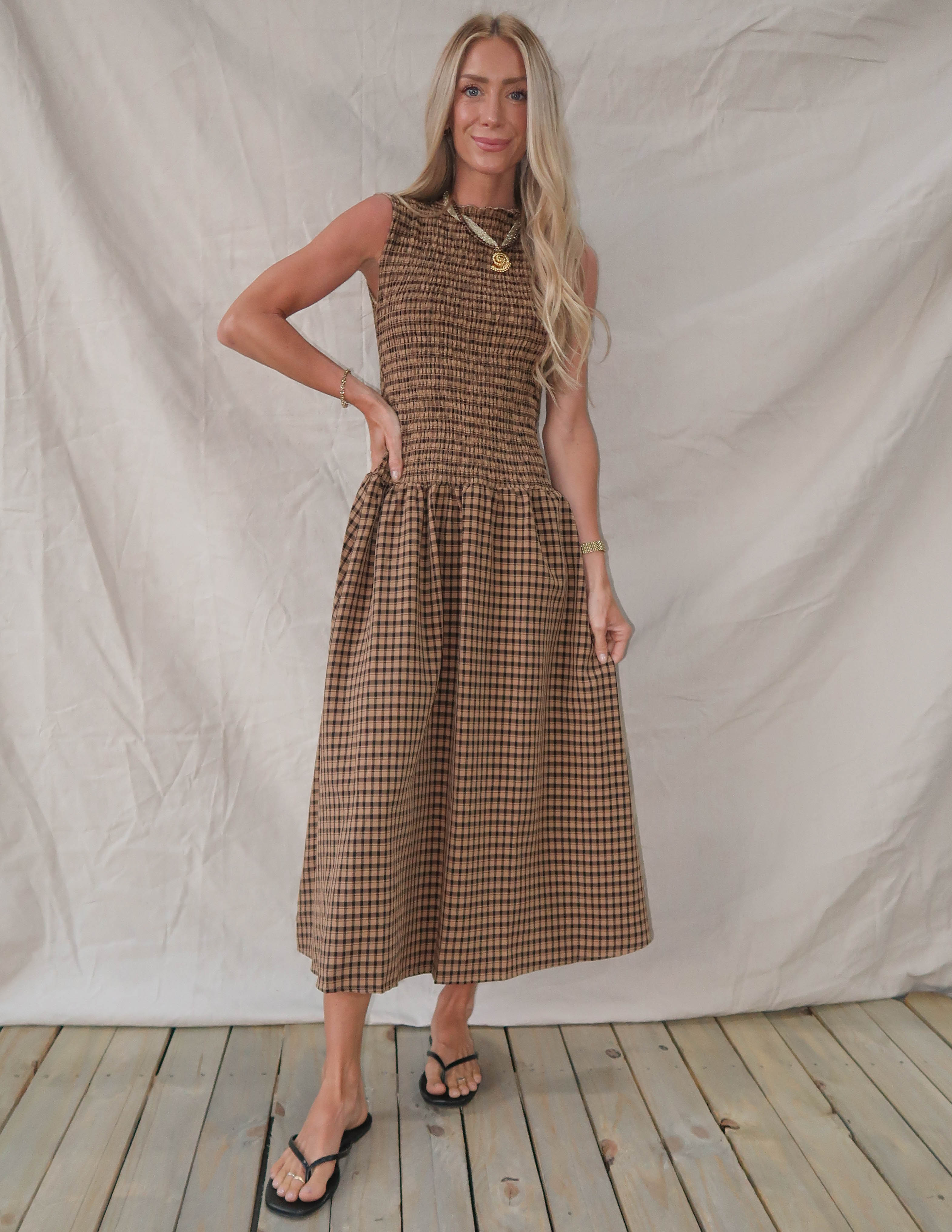 Aspen Ridge Gingham Dress
