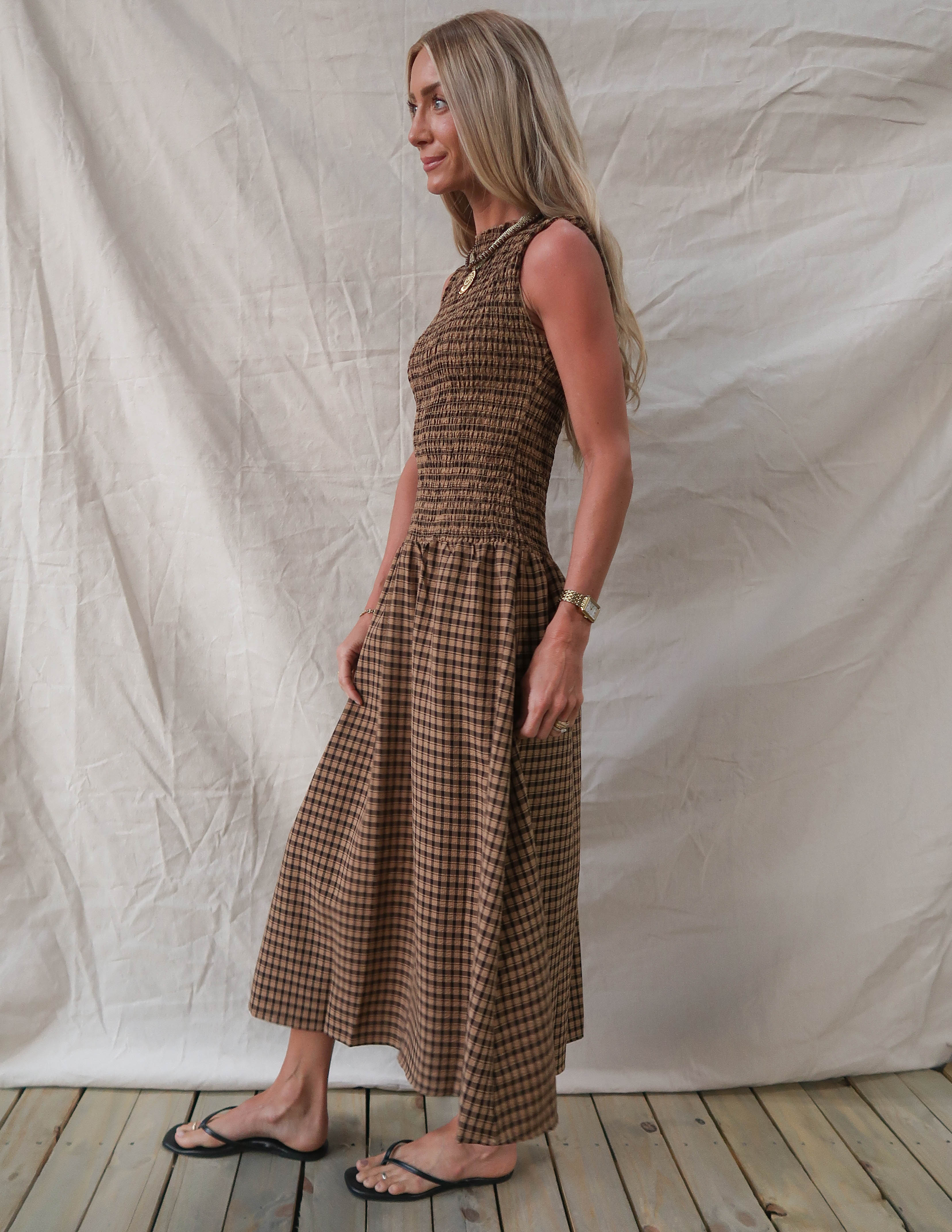 Aspen Ridge Gingham Dress