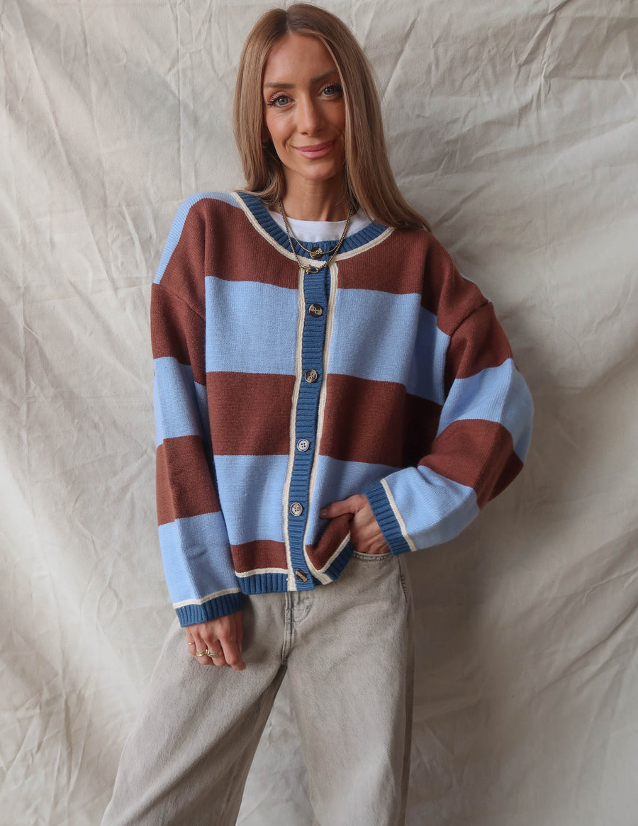 Woodland Stripe Sweater Cardigan