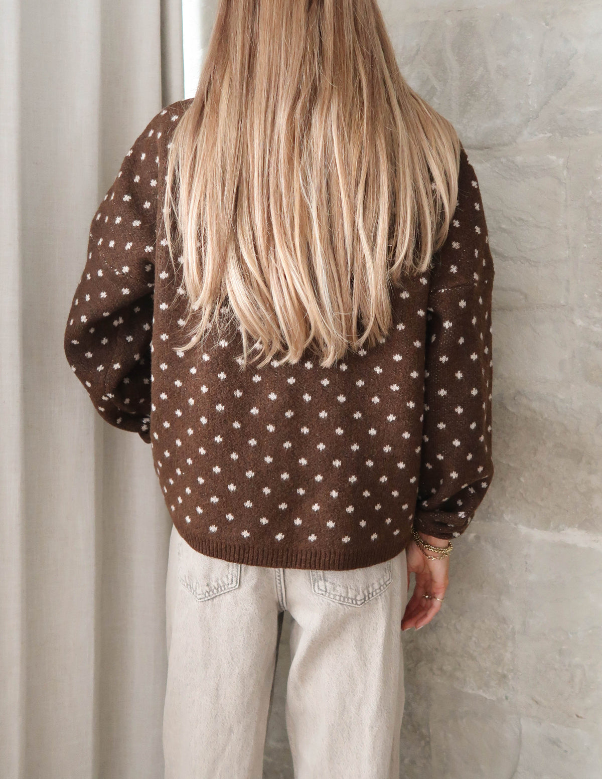 Sweet Dot Knit Cardigan