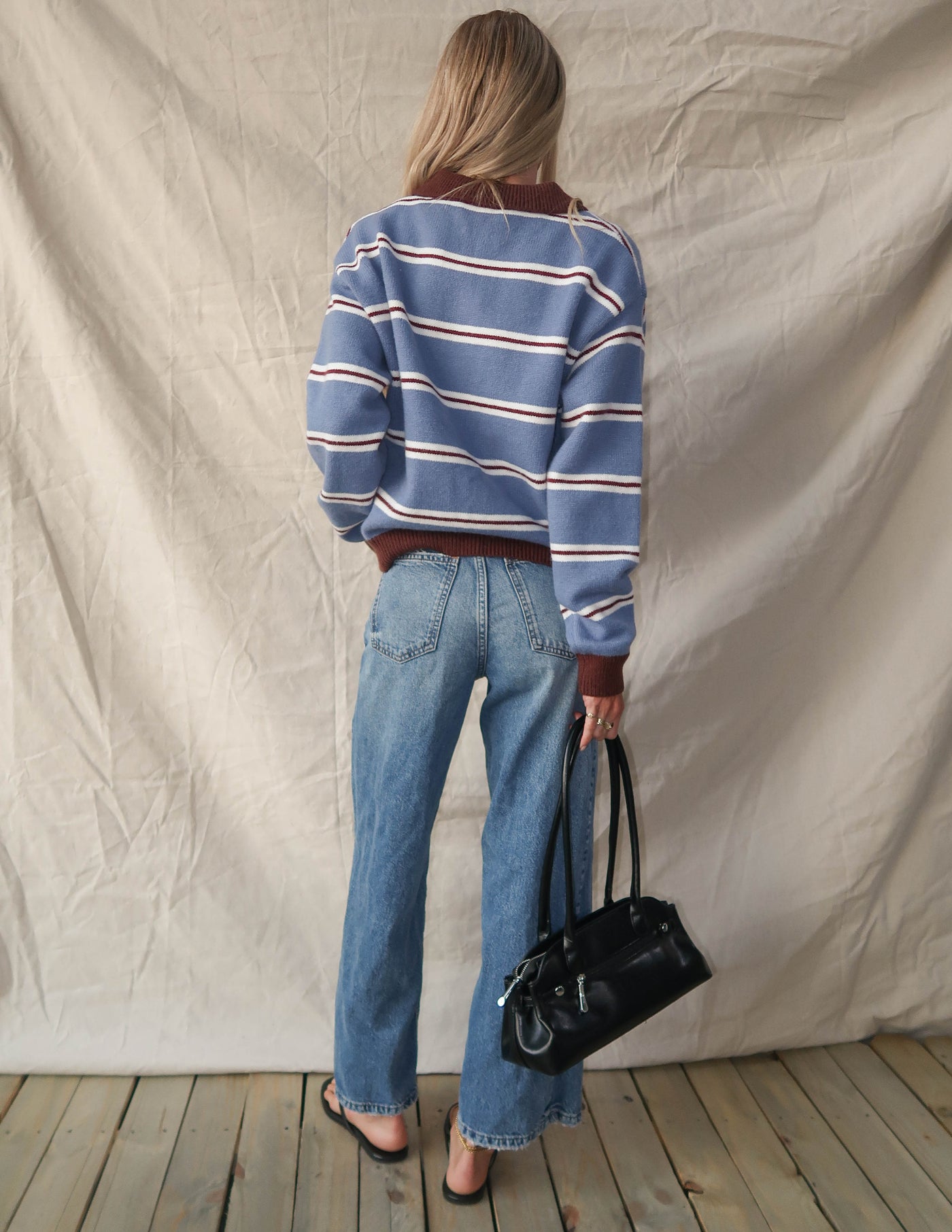 Blue Ridge Stripe Quarter Zip